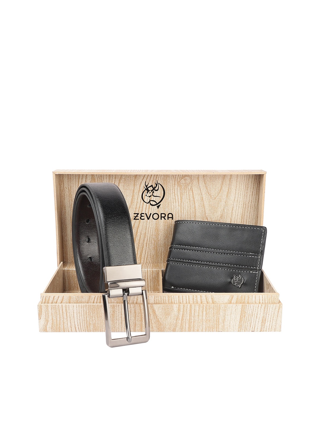 ZEVORA Men Accessory Gift Set, Black