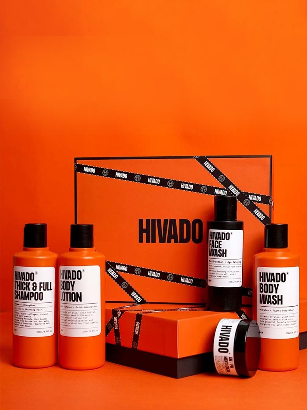 HIVADO 5Pcs Shampoo-250ml-Body Lotion-250ml-Body Wash-250ml-Face Wash100ml& Cream 50ml, Orange
HIVADO 5Pcs Shampoo-250ml-Body Lotion-250ml-Body Wash-250ml-Face Wash100ml& Cream 50ml, Orange