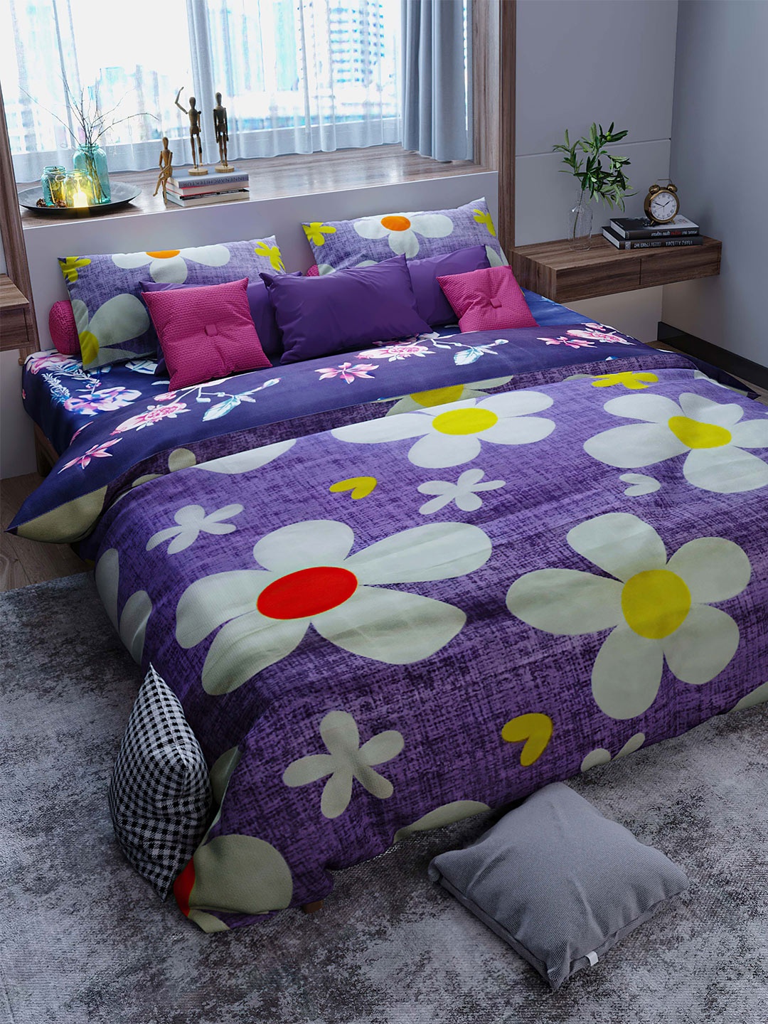 LABHAM Crystal Comforter Purple Floral Heavy Winter Cotton 150 GSM Double Bed Comforter
LABHAM Crystal Comforter Purple Floral Heavy Winter Cotton 150 GSM Double Bed Comforter