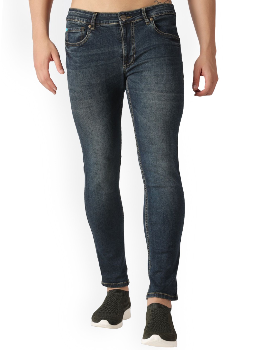 Pupil London Men Low-Rise Clean Look Light Fade Whiskers Cotton Skinny Fit Jeans, Blue
Pupil London Men Low-Rise Clean Look Light Fade Whiskers Cotton Skinny Fit Jeans, Blue