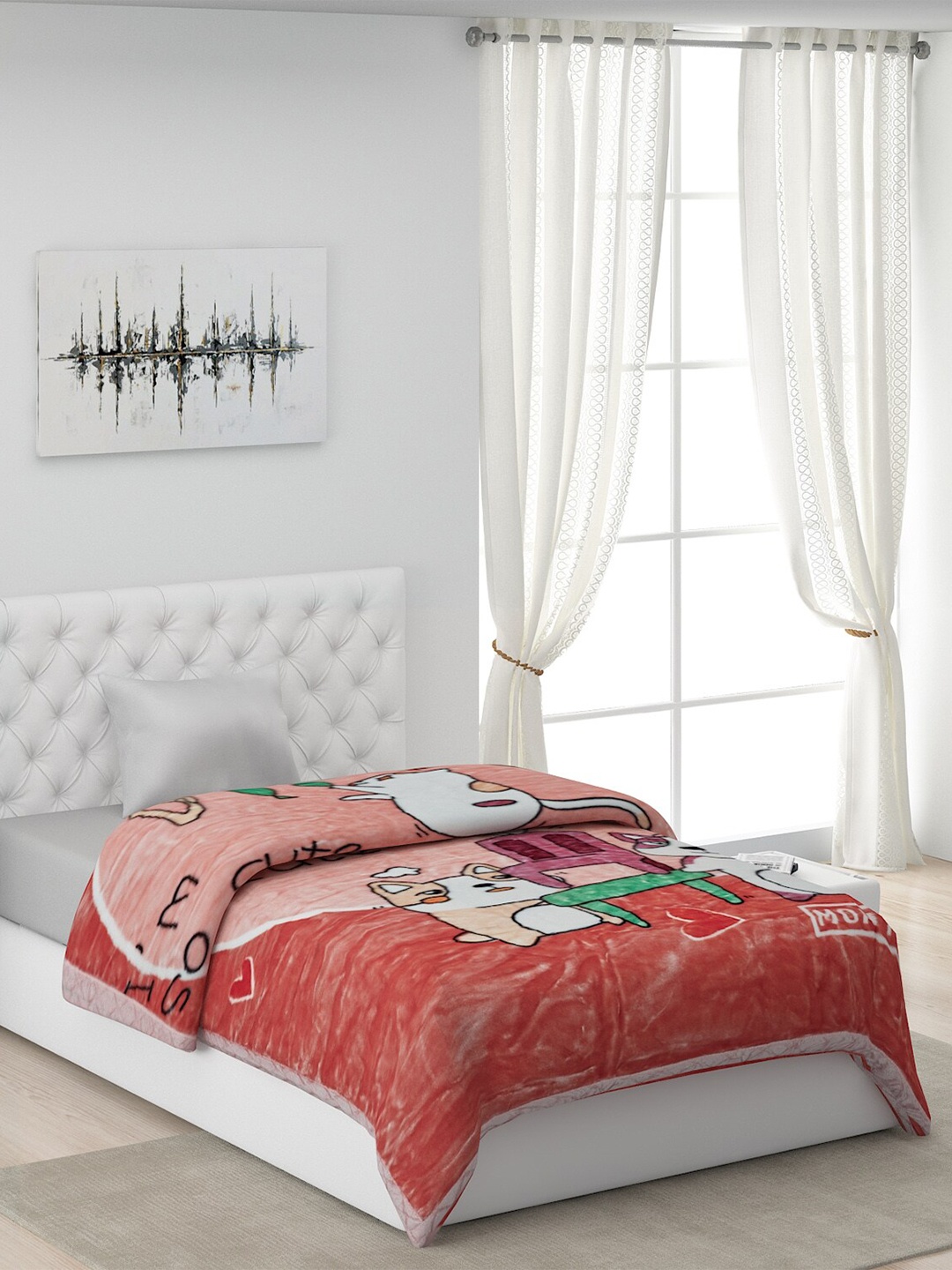 Monte Carlo Pink & White Conversational 2400 GSM Heavy Winter Single Bed Comforter
Monte Carlo Pink & White Conversational 2400 GSM Heavy Winter Single Bed Comforter