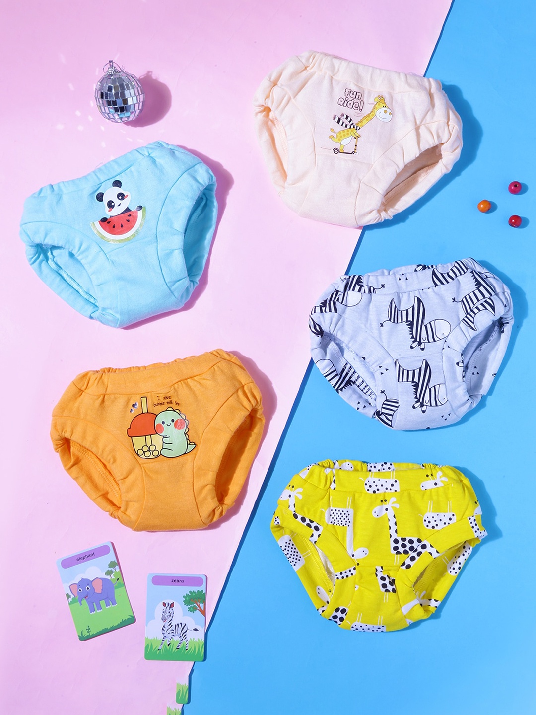 Snugkins Infants Pack Of 20 Printed Pure Cotton Briefs & Bloomers SK11-BM-BF-COMBO-SZ6-9M-, Blue
Snugkins Infants Pack Of 20 Printed Pure Cotton Briefs & Bloomers SK11-BM-BF-COMBO-SZ6-9M-, Blue