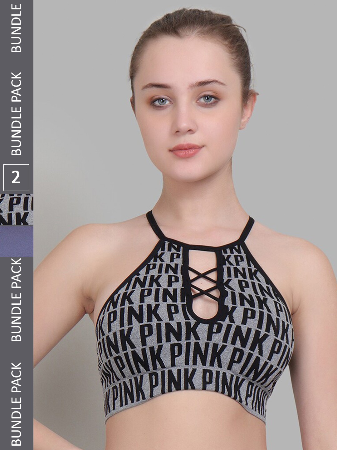 Lebami Pack Of 2 Typography Printed Full Coverage Lightly Padded Bras With All Day Comfort, Grey
Lebami Pack Of 2 Typography Printed Full Coverage Lightly Padded Bras With All Day Comfort, Grey