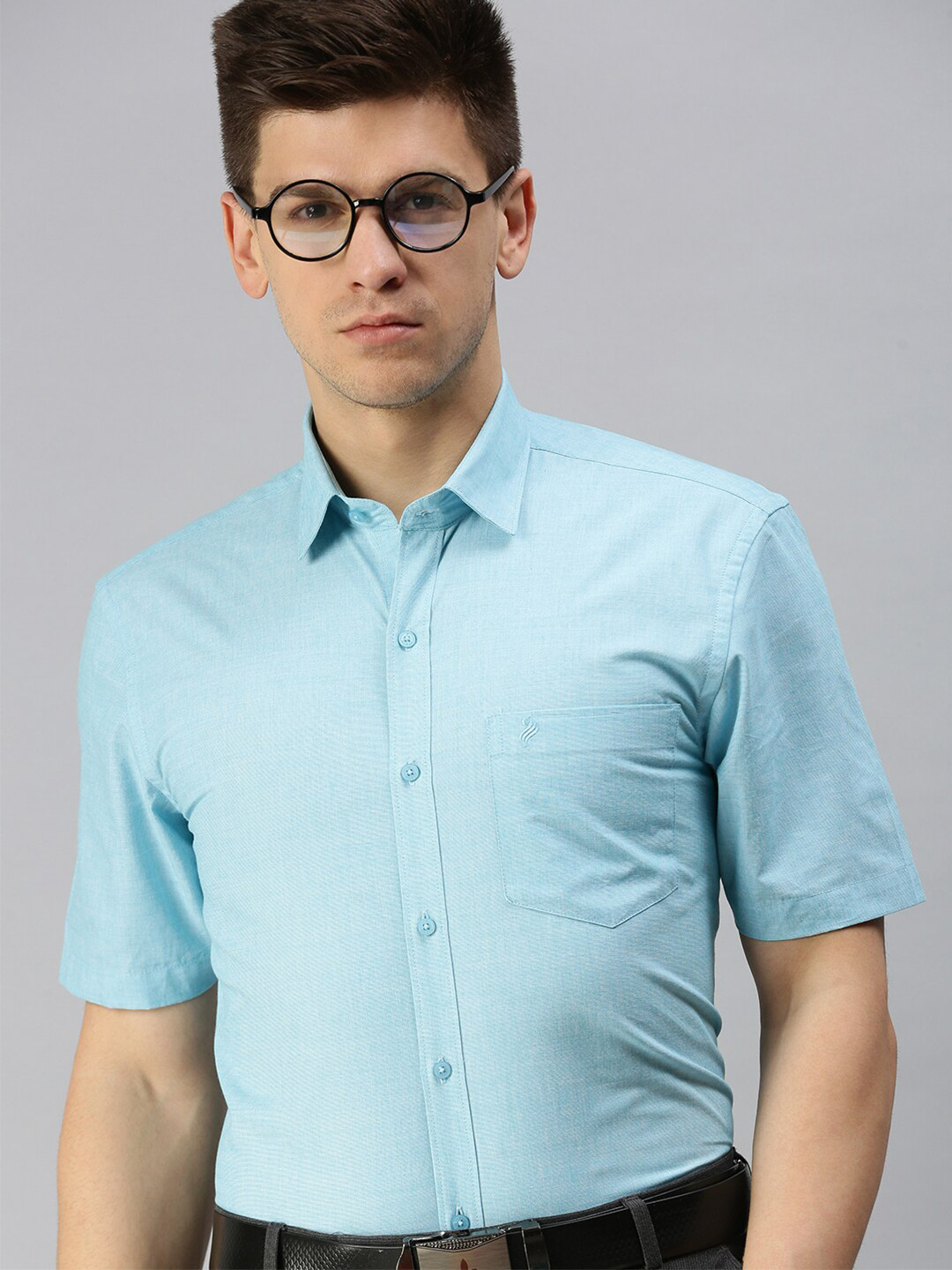 ALAYA Slim Fit Spread Collar Opaque Cotton Formal Shirt, Blue
ALAYA Slim Fit Spread Collar Opaque Cotton Formal Shirt, Blue