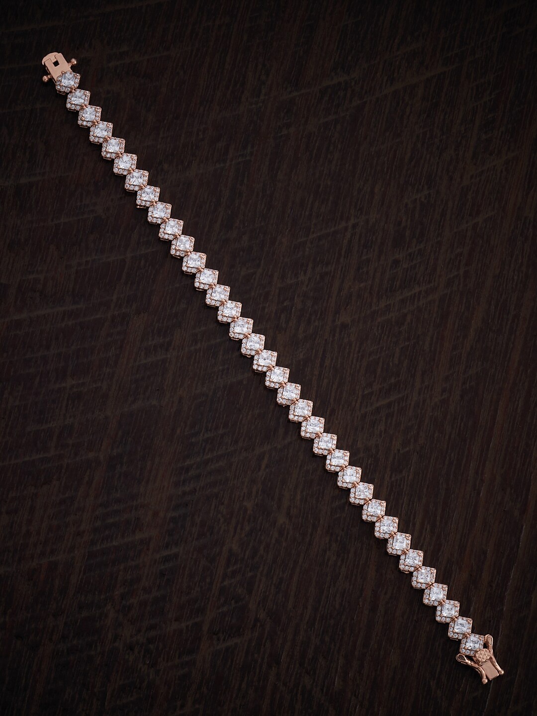 Kushal's Fashion Jewellery Cubic Zirconia Rhodium-Plated Wraparound Bracelet, Rose gold
Kushal's Fashion Jewellery Cubic Zirconia Rhodium-Plated Wraparound Bracelet, Rose gold