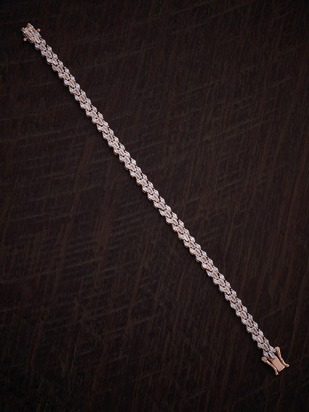 Kushal's Fashion Jewellery Women Metal Rhodium-Plated Cubic Zirconia Wraparound Bracelet, Rose gold
Kushal's Fashion Jewellery Women Metal Rhodium-Plated Cubic Zirconia Wraparound Bracelet, Rose gold