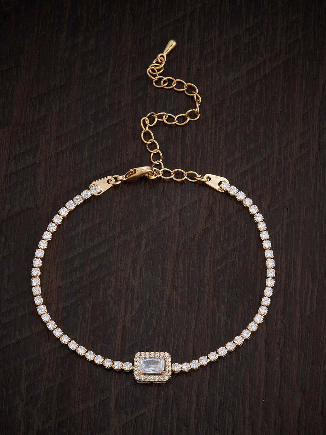 Kushal's Fashion Jewellery Women Metal Gold-Plated Cubic Zirconia Wraparound Bracelet
Kushal's Fashion Jewellery Women Metal Gold-Plated Cubic Zirconia Wraparound Bracelet