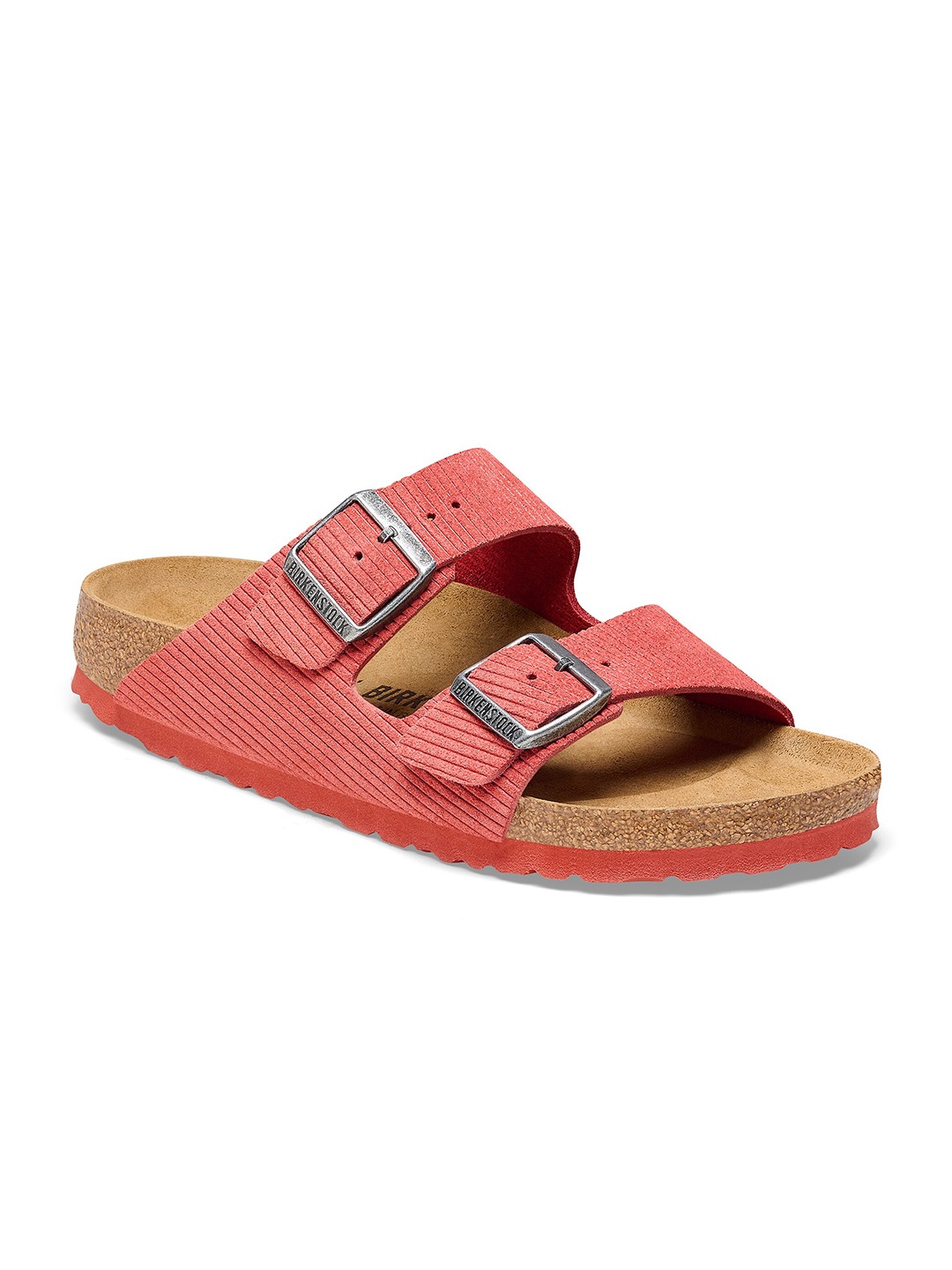 Birkenstock Arizona Corduroy Sienna Red Regular Width Suede Embossed Two-Strap Sandals
Birkenstock Arizona Corduroy Sienna Red Regular Width Suede Embossed Two-Strap Sandals