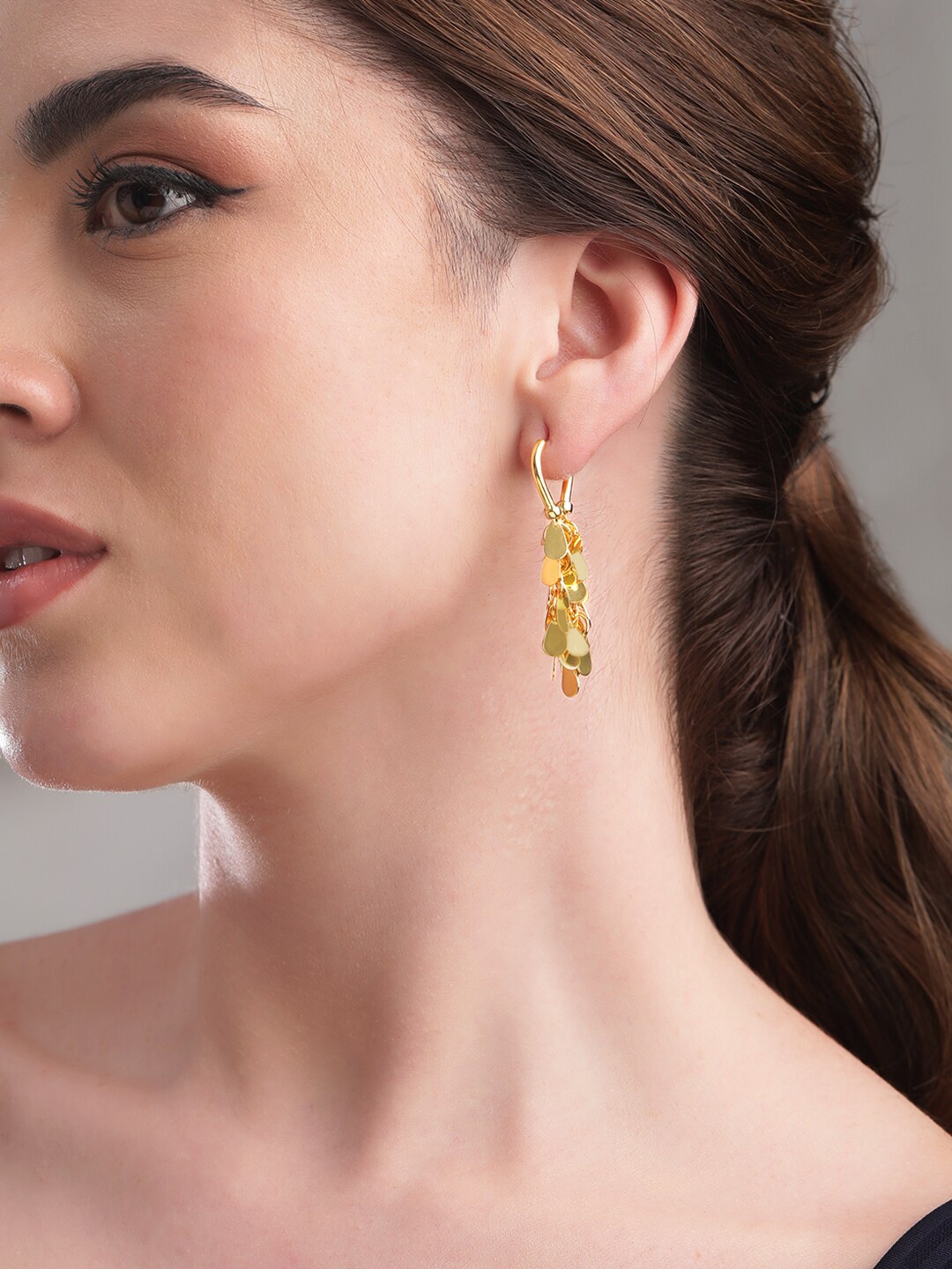 Rubans Voguish Gold-Plated Stainless Steel Waterproof Danglers Tarnish Free Drop Earrings
Rubans Voguish Gold-Plated Stainless Steel Waterproof Danglers Tarnish Free Drop Earrings
