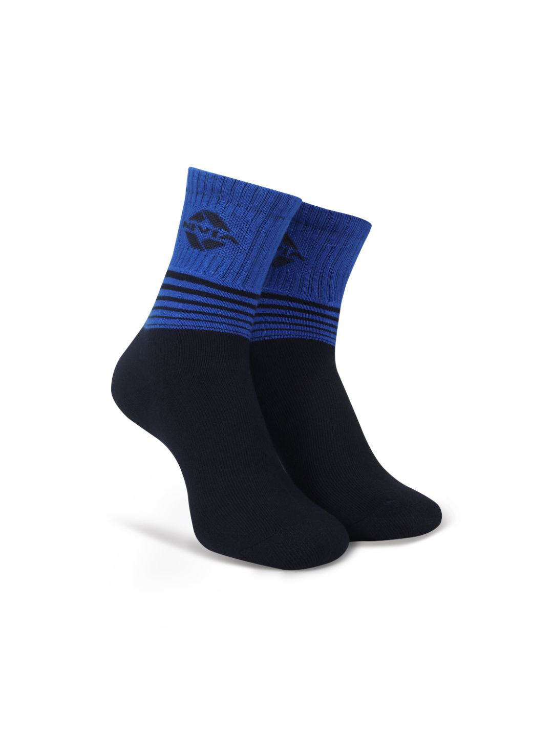 NIVIA Striped Calf Length Socks, Black 
NIVIA Striped Calf Length Socks, Black