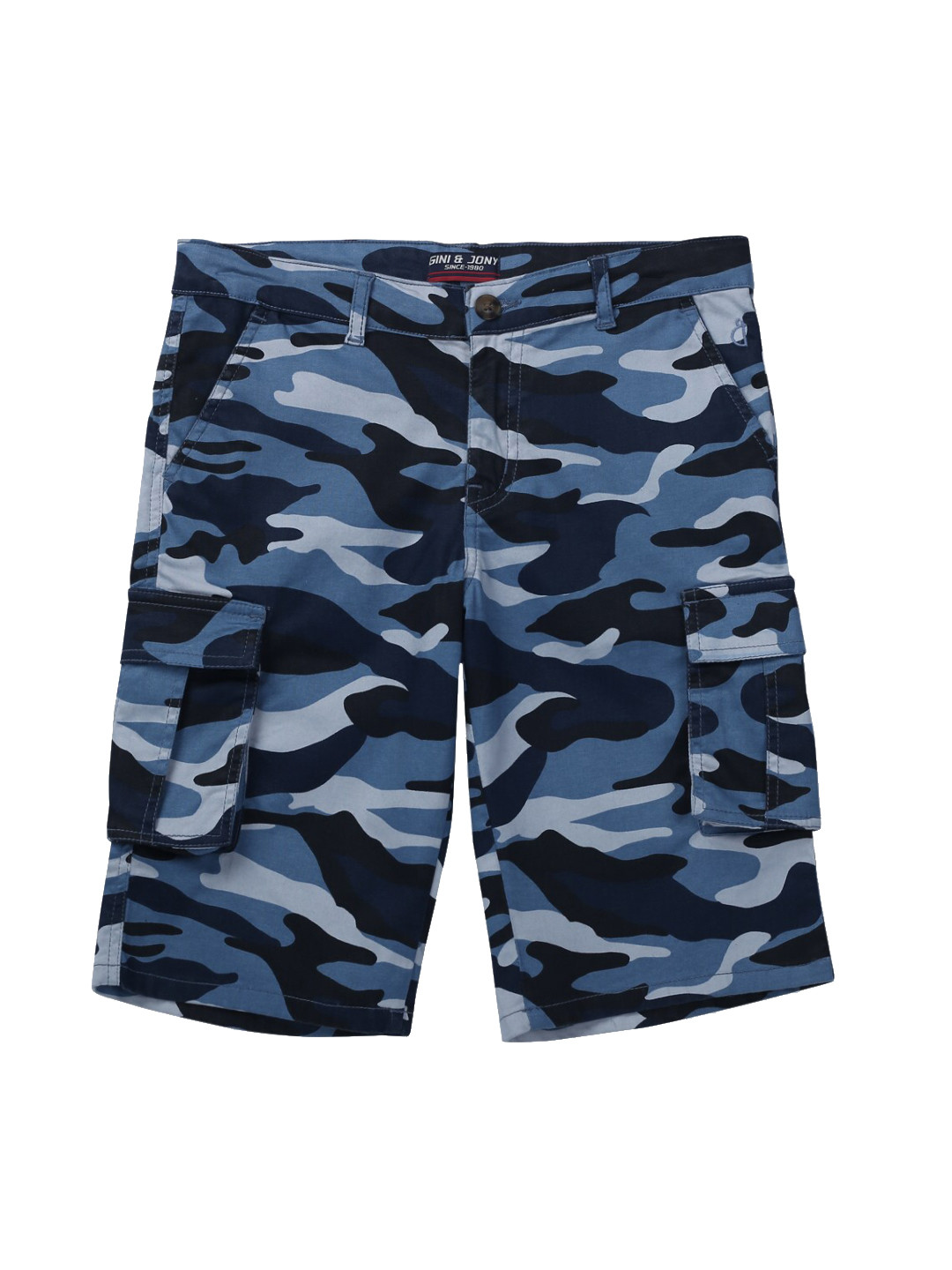 Gini and Jony Boys Camouflage Printed Cotton Regular Shorts, Blue
Gini and Jony Boys Camouflage Printed Cotton Regular Shorts, Blue