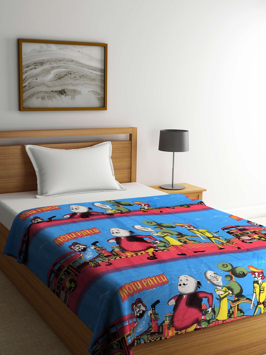 FABINALIV Multicolor Cartoon Print Reversible AC Room 300 GSM Single Bed Dohar, Blue
FABINALIV Multicolor Cartoon Print Reversible AC Room 300 GSM Single Bed Dohar, Blue