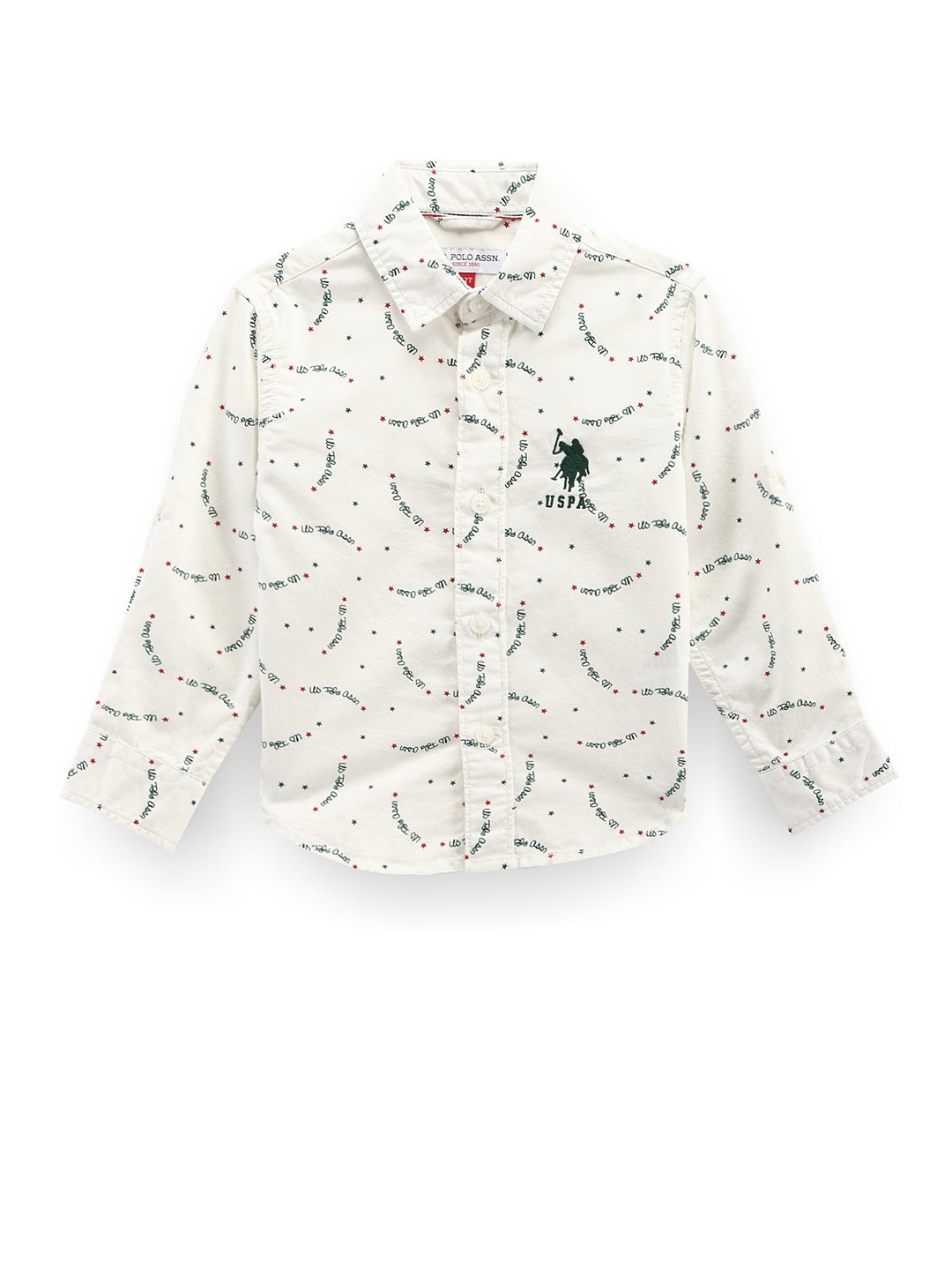 U.S. Polo Assn. Kids Boys Classic Typography Printed Pure Cotton Casual Shirt, White
U.S. Polo Assn. Kids Boys Classic Typography Printed Pure Cotton Casual Shirt, White