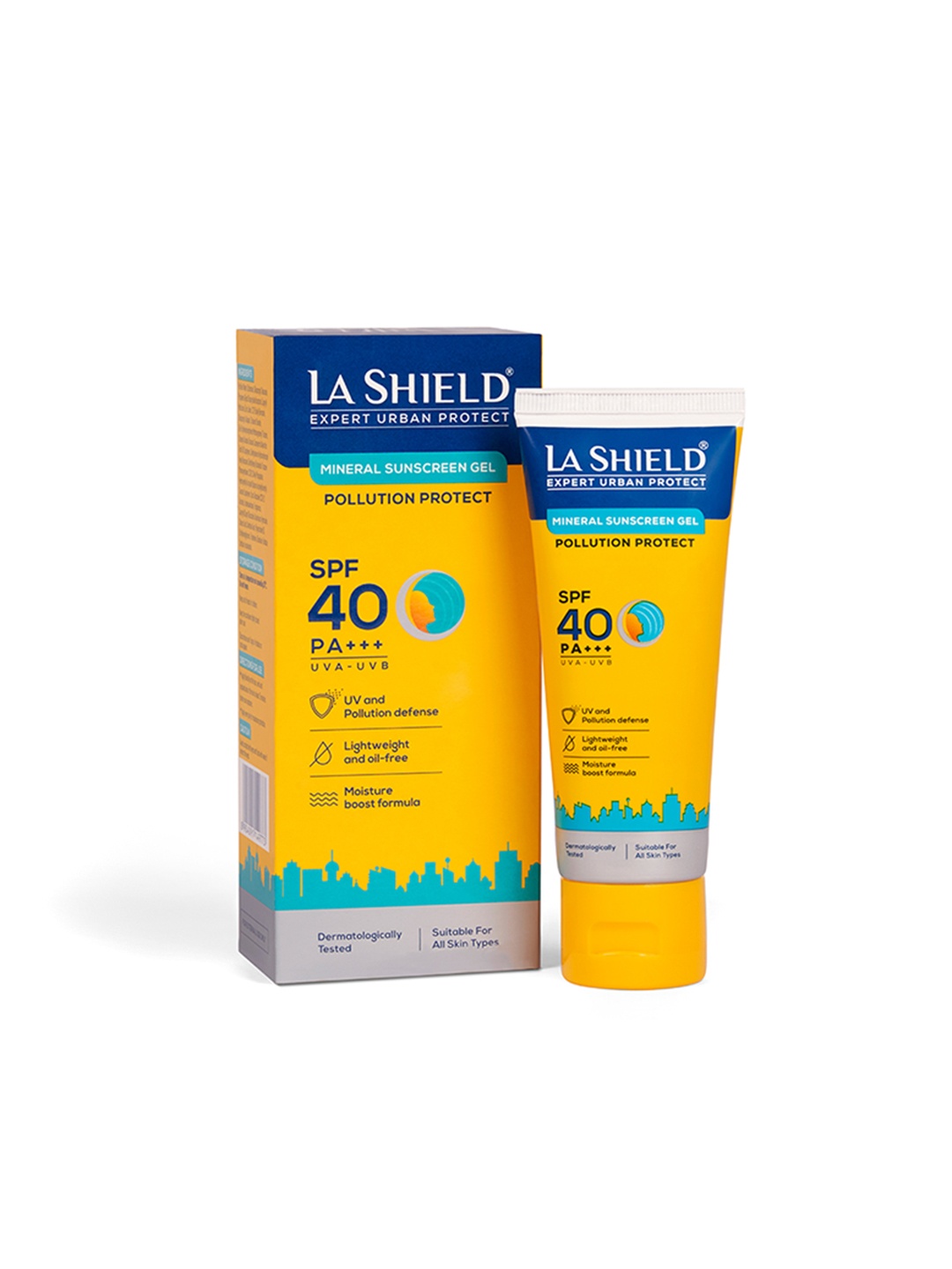 La Shield Pollution Protect SPF 40 PA+++ Lightweight Mineral Sunscreen Gel - 50g, Yellow
La Shield Pollution Protect SPF 40 PA+++ Lightweight Mineral Sunscreen Gel - 50g, Yellow