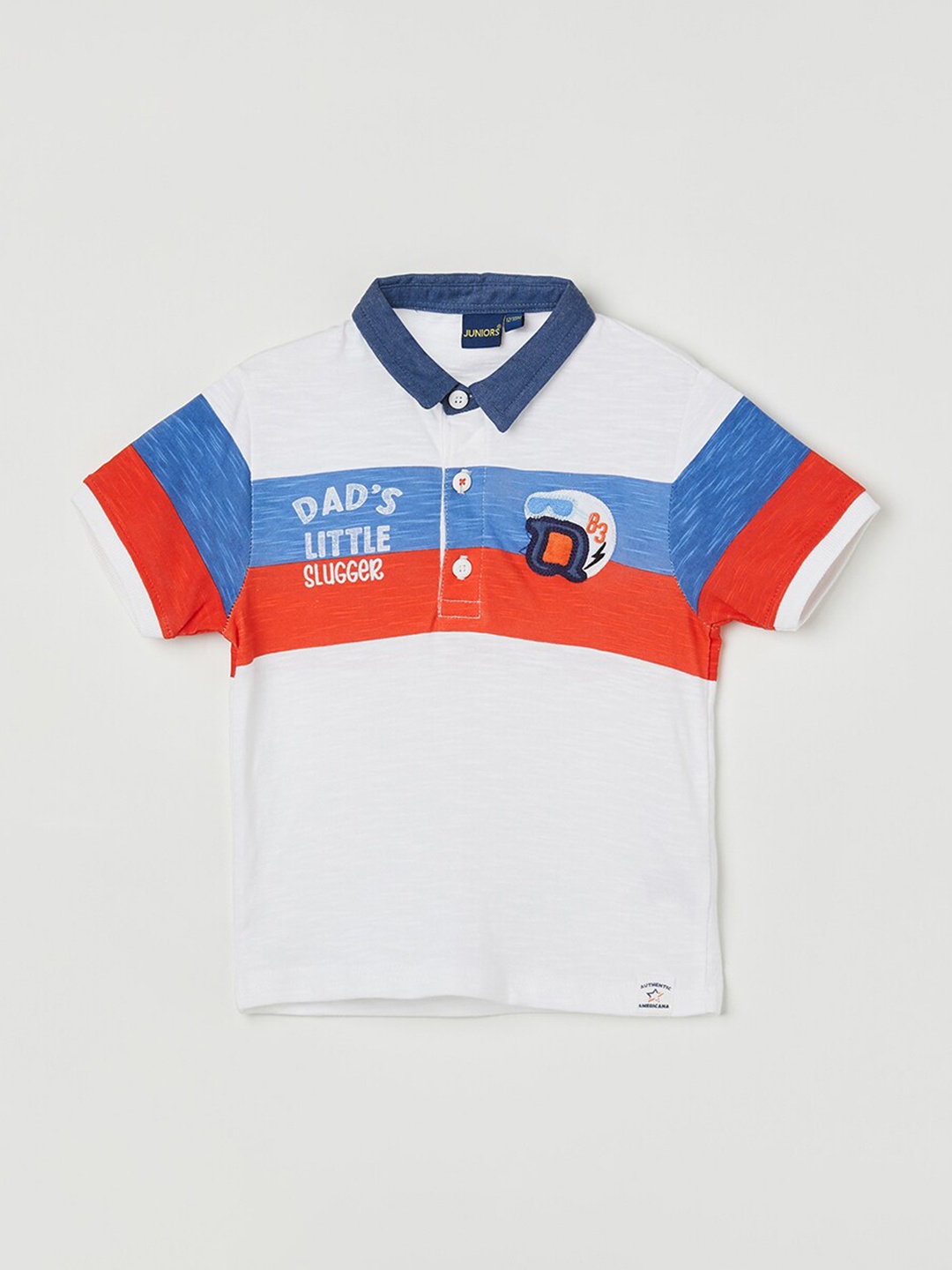 Juniors by Lifestyle Boys Colourblocked Polo Collar Pure Cotton Casual T-shirt, White
Juniors by Lifestyle Boys Colourblocked Polo Collar Pure Cotton Casual T-shirt, White