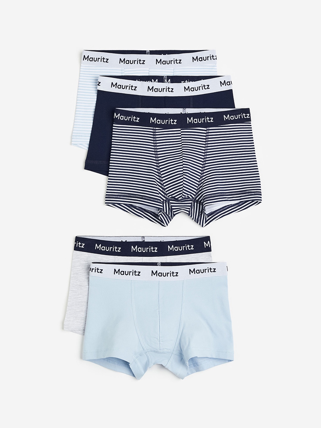 H&M Boys 5-Pack Boxer Shorts, White