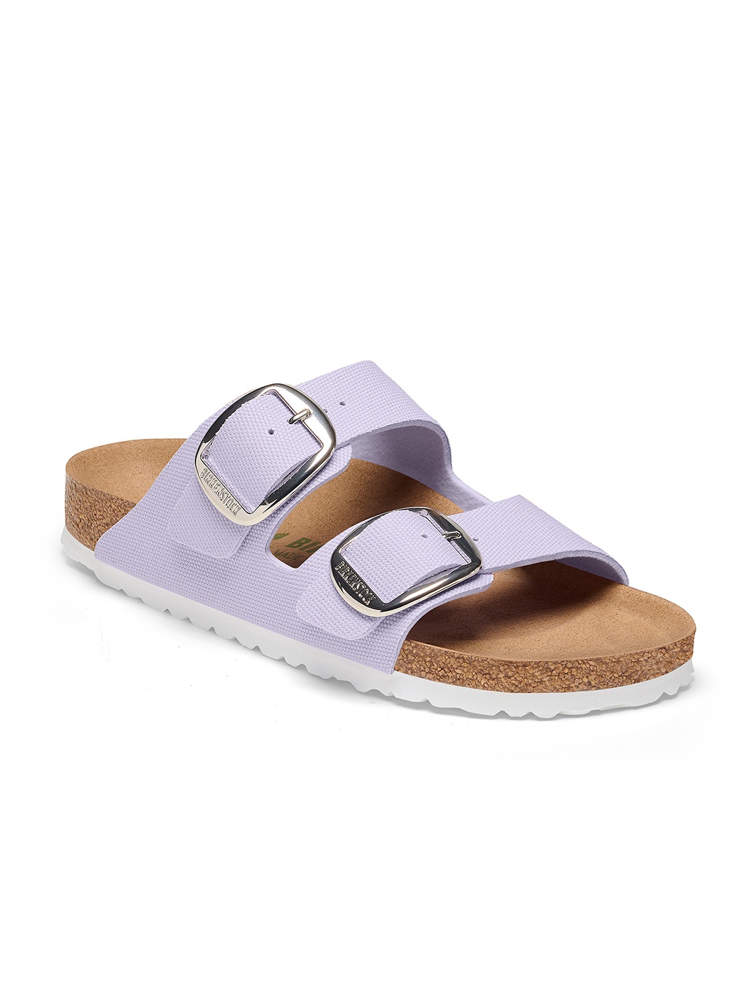 Birkenstock Arizona Buckle Rivet Logo Vegan Canvas Purple Fog Narrow Width Two-Strap Sandal
Birkenstock Arizona Buckle Rivet Logo Vegan Canvas Purple Fog Narrow Width Two-Strap Sandal