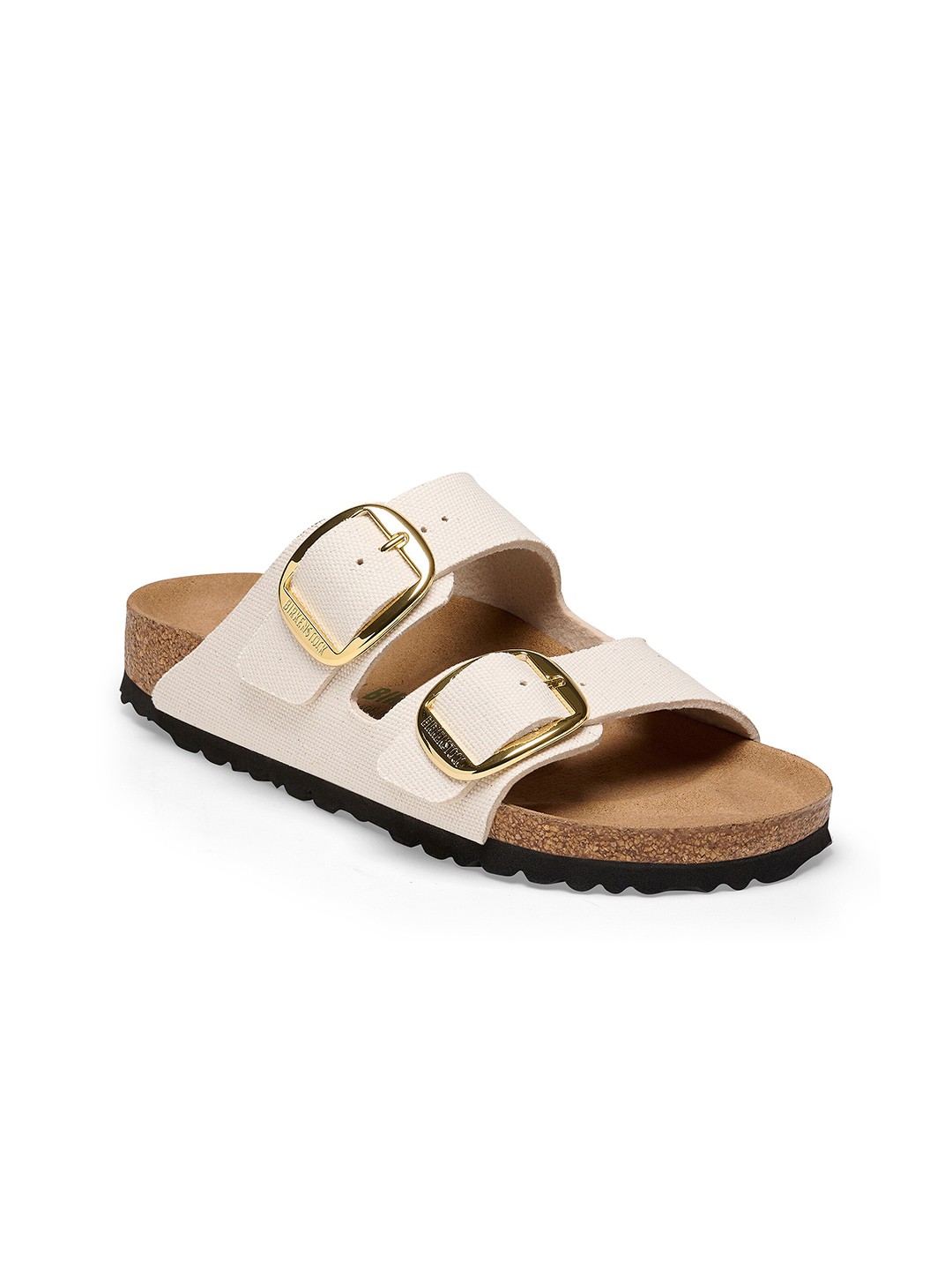 Birkenstock Arizona Big Buckle Rivet Logo Textile Narrow Width Two Strap Open Toe Flats, Cream
Birkenstock Arizona Big Buckle Rivet Logo Textile Narrow Width Two Strap Open Toe Flats, Cream