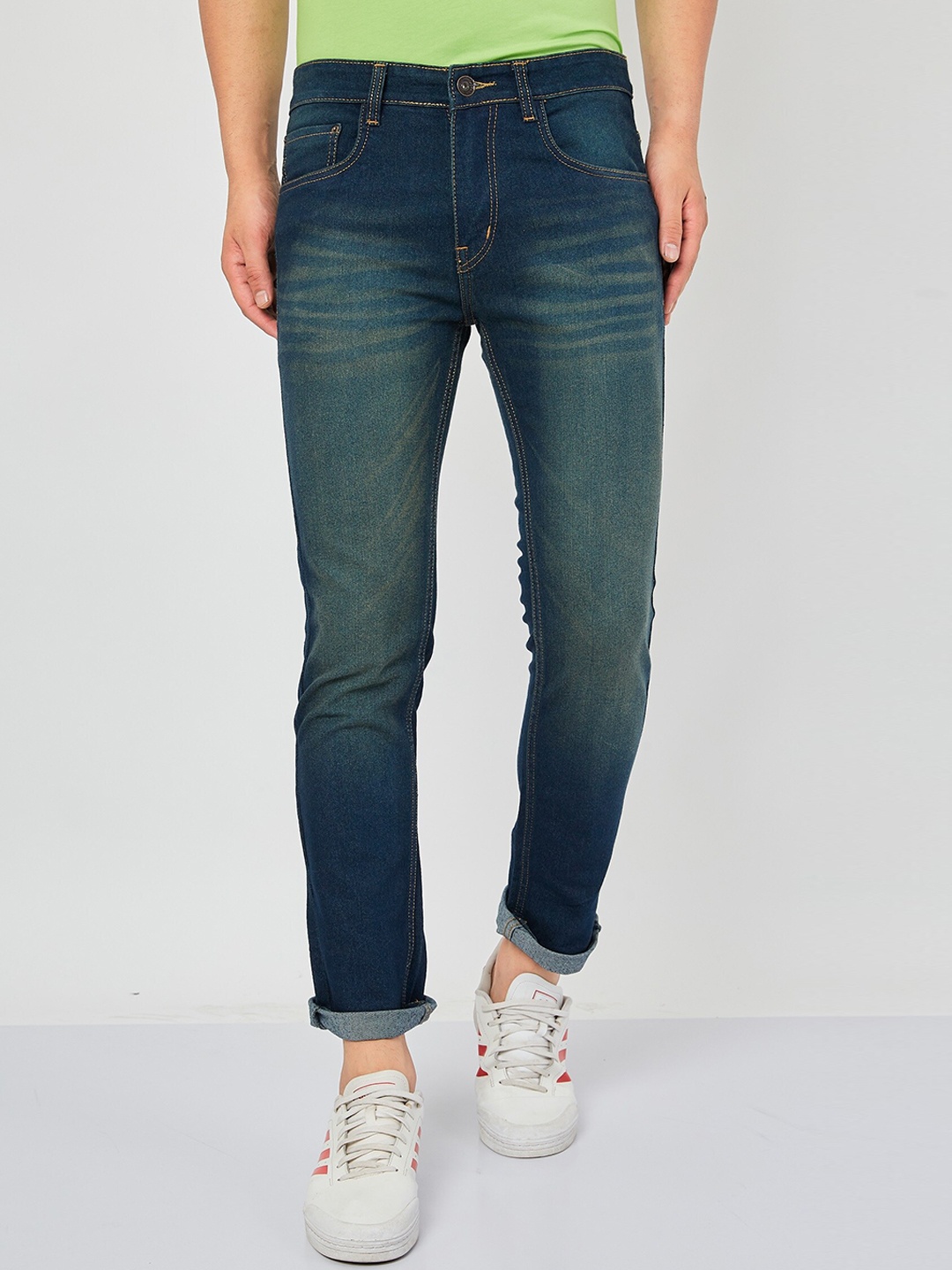 Ben Martin Men Ben Slim Fit Mid-Rise Medium Shade Light Fade Clean Look Stretchable Jeans, Blue
Ben Martin Men Ben Slim Fit Mid-Rise Medium Shade Light Fade Clean Look Stretchable Jeans, Blue