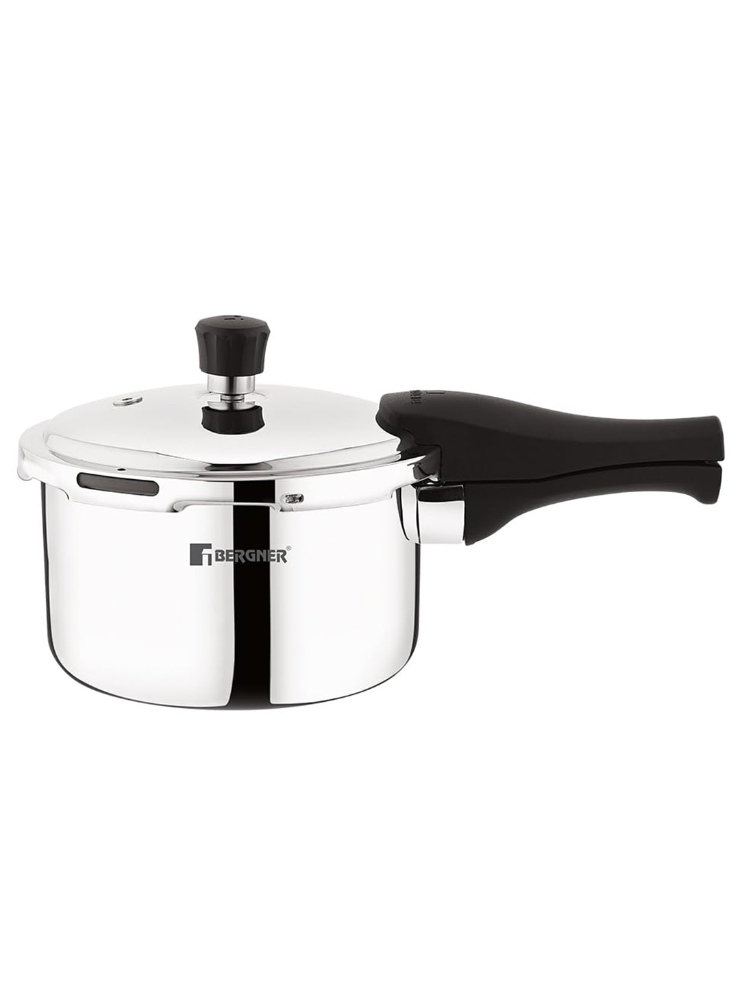 BERGNER Trimax Triply Stainless Steel Induction Base Pressure Cooker with Outer Lid-2L, Silver
BERGNER Trimax Triply Stainless Steel Induction Base Pressure Cooker with Outer Lid-2L, Silver
