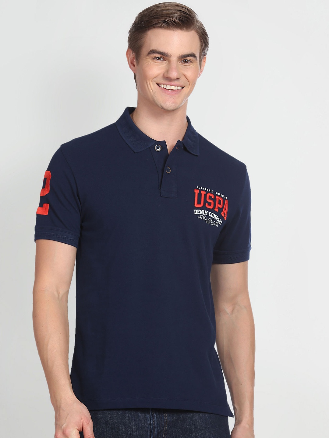 U.S. Polo Assn. Denim Co. Polo Collar Pure Cotton Slim Fit T-shirt, Blue
U.S. Polo Assn. Denim Co. Polo Collar Pure Cotton Slim Fit T-shirt, Blue