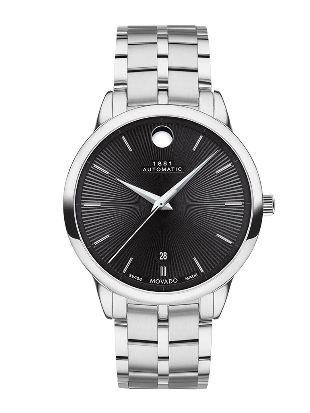 MOVADO Men Round Scratch Resistance Analogue Automatic Motion Watch 0607461, Black
MOVADO Men Round Scratch Resistance Analogue Automatic Motion Watch 0607461, Black