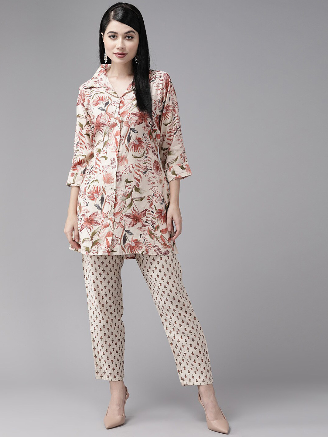 BAESD Printed Pure Cotton Shirt With Trouser, Off white
BAESD Printed Pure Cotton Shirt With Trouser, Off white