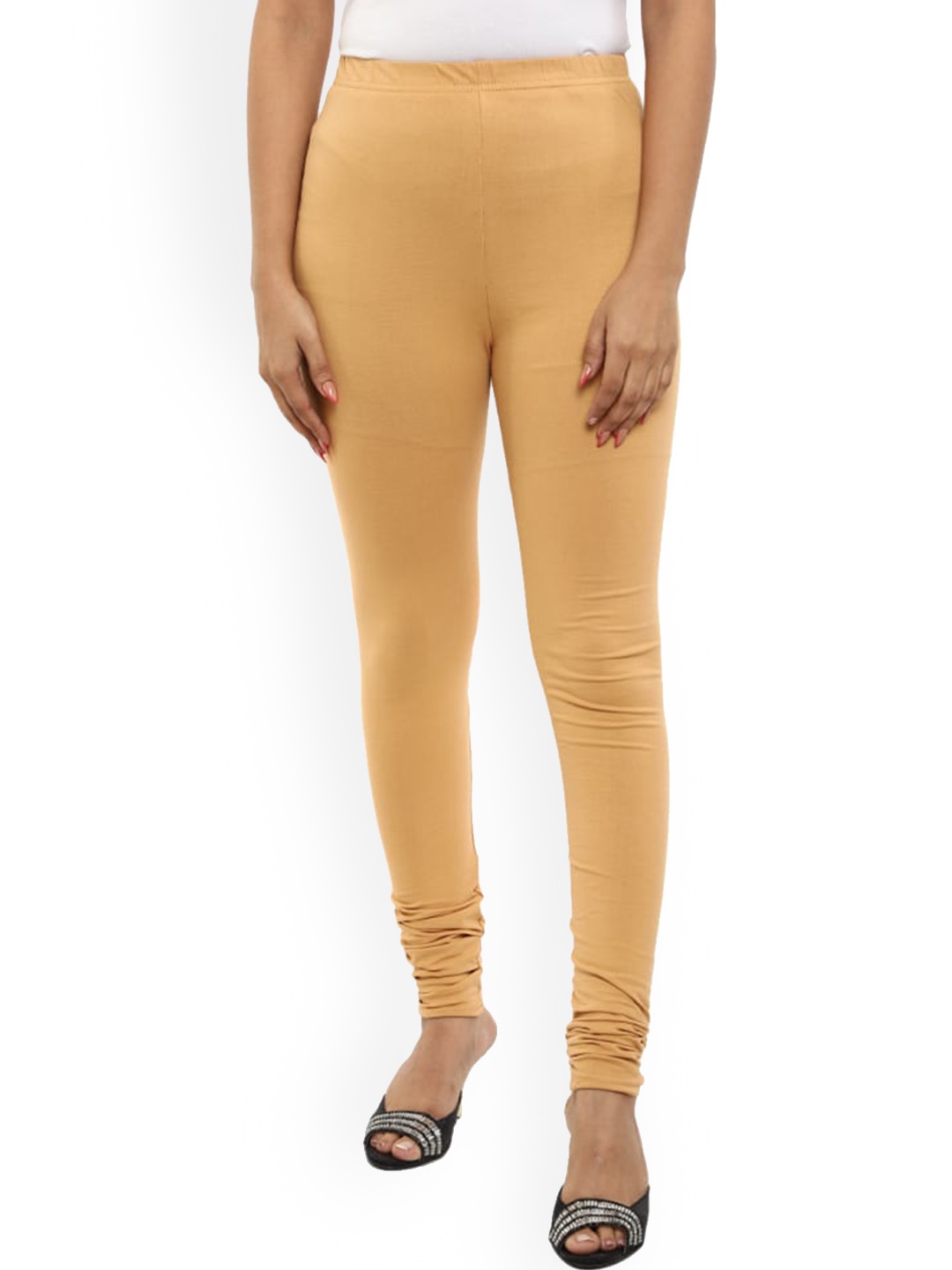 V-Mart Churidar-Length Leggings, Beige