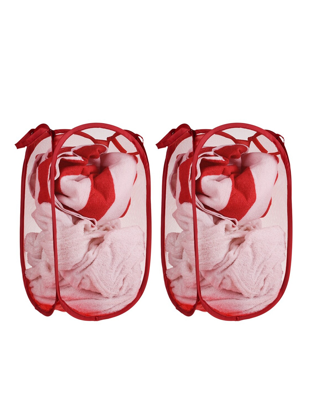 Kuber Industries 2 Pc Red Nylon Net Lightweight & Foldable Laundry Baskets With Handle
Kuber Industries 2 Pc Red Nylon Net Lightweight & Foldable Laundry Baskets With Handle
