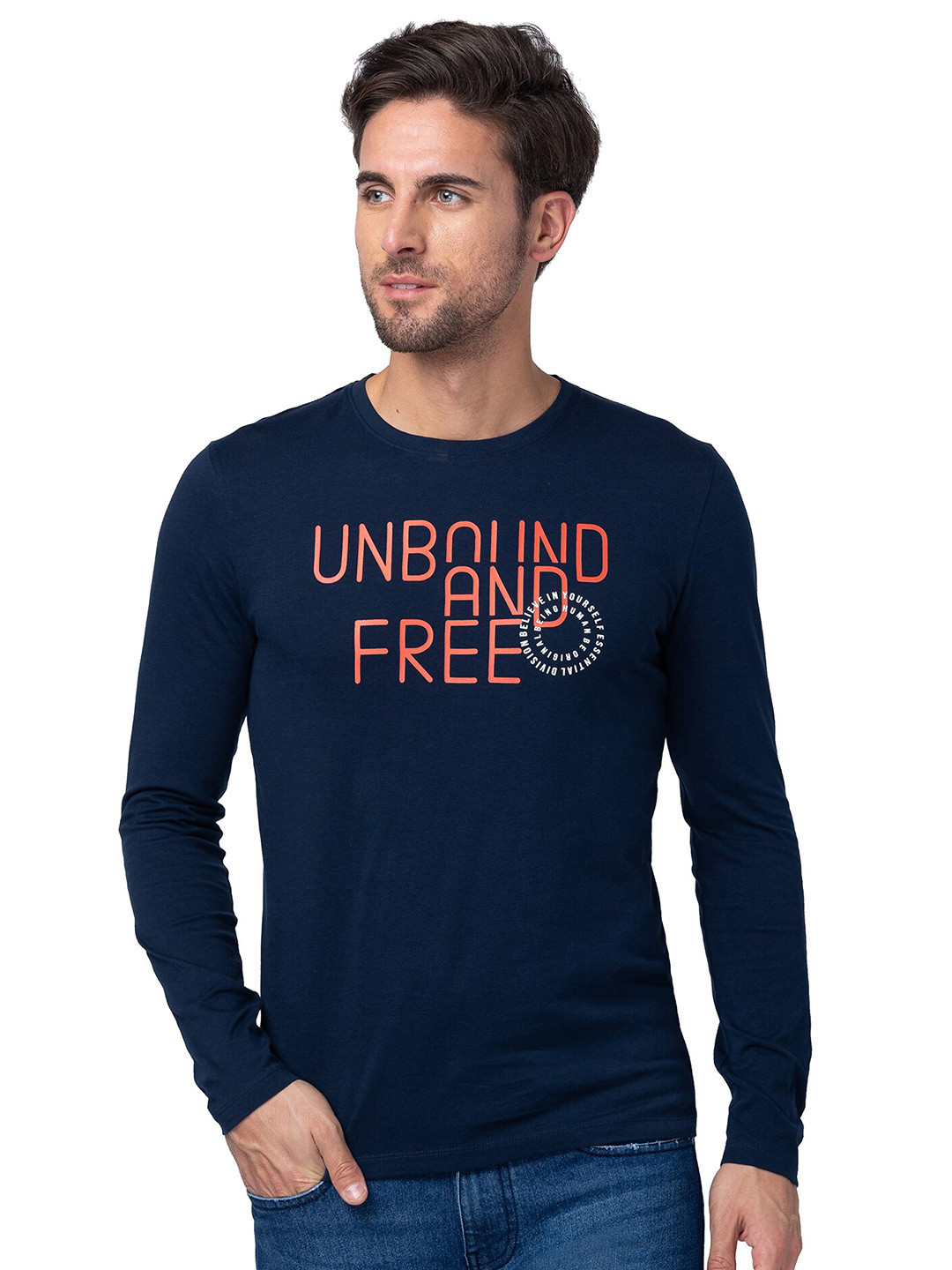 Being Human Typography Printed Casual T-shirt, Blue
Being Human Typography Printed Casual T-shirt, Blue