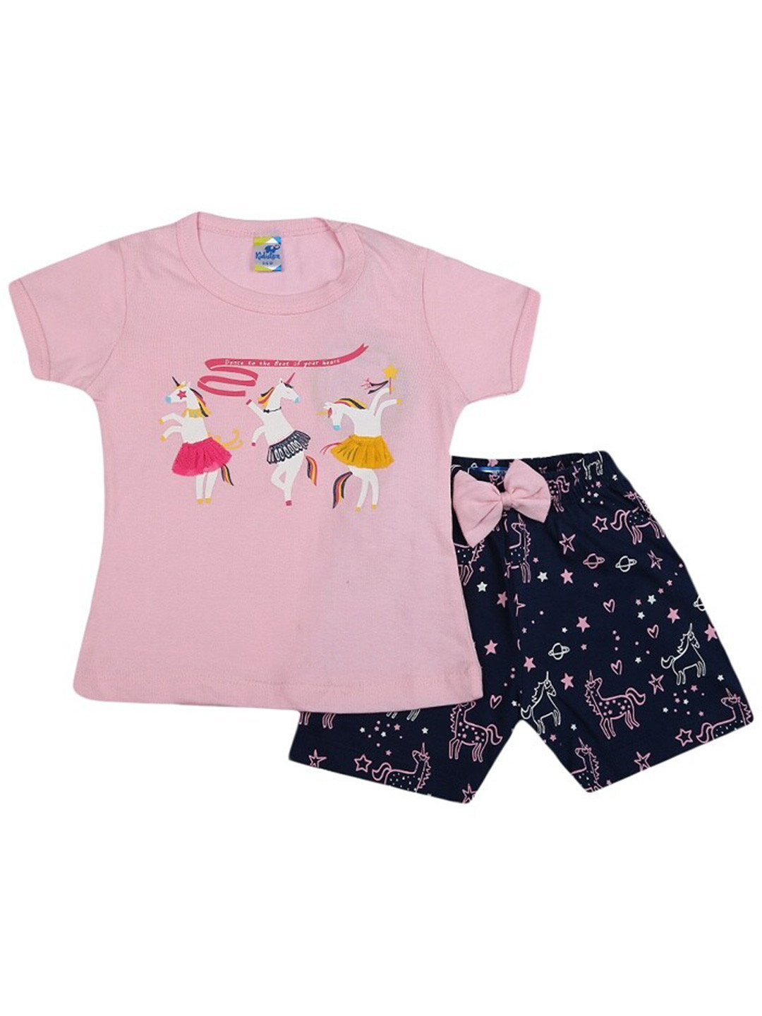 V-Mart Infant Girls Graphic Printed Pure Cotton Printed T-shirt with Shorts, Pink
V-Mart Infant Girls Graphic Printed Pure Cotton Printed T-shirt with Shorts, Pink