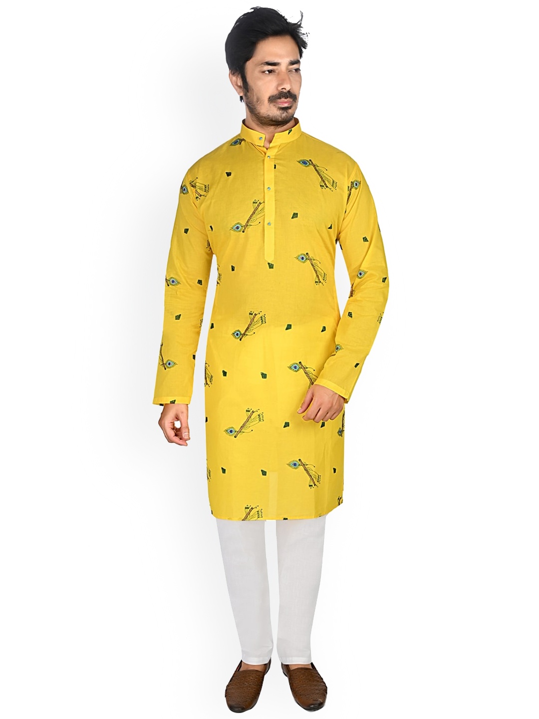 Authentics Ethnic Motifs Embroidered Regular Thread Work Kurta With Churidar, Yellow
Authentics Ethnic Motifs Embroidered Regular Thread Work Kurta With Churidar, Yellow