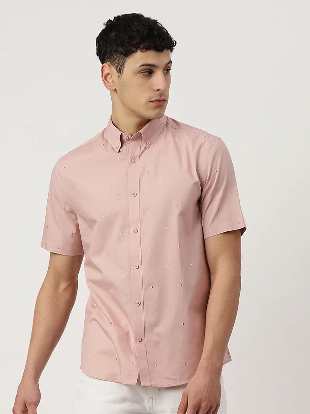 Marks & Spencer Micro Ditsy Printed Button-Down Collar Pure Cotton Casual Shirt, Pink
Marks & Spencer Micro Ditsy Printed Button-Down Collar Pure Cotton Casual Shirt, Pink
