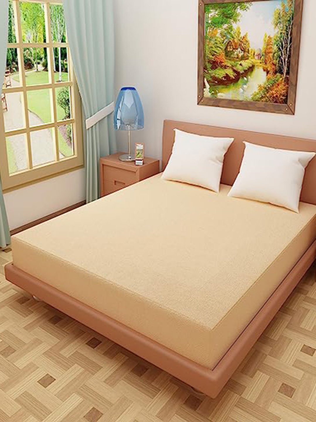 Adbeni Beige 200 GSM Waterproof Terry Cortridge Cotton Single Size Mattress Protector
Adbeni Beige 200 GSM Waterproof Terry Cortridge Cotton Single Size Mattress Protector