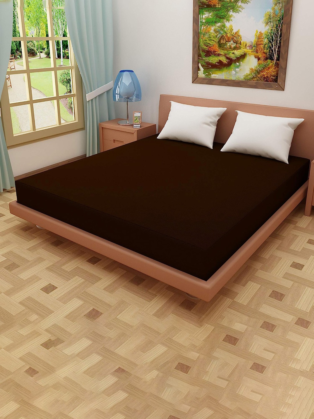 Adbeni Home Coffee Brown 200 GSM Terry Cortridge Cotton King Size Mattress Protector
Adbeni Home Coffee Brown 200 GSM Terry Cortridge Cotton King Size Mattress Protector