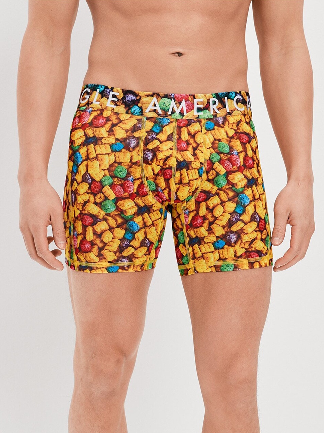 AMERICAN EAGLE OUTFITTERS Printed Antimicrobial Mid-Rise Short Trunk WES0233288700, Yellow
AMERICAN EAGLE OUTFITTERS Printed Antimicrobial Mid-Rise Short Trunk WES0233288700, Yellow