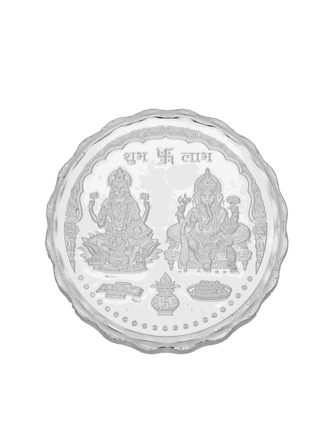 Sri Jagdamba Pearls Dealer Lakshmi Ganesh Silver Coin-50gm
Sri Jagdamba Pearls Dealer Lakshmi Ganesh Silver Coin-50gm