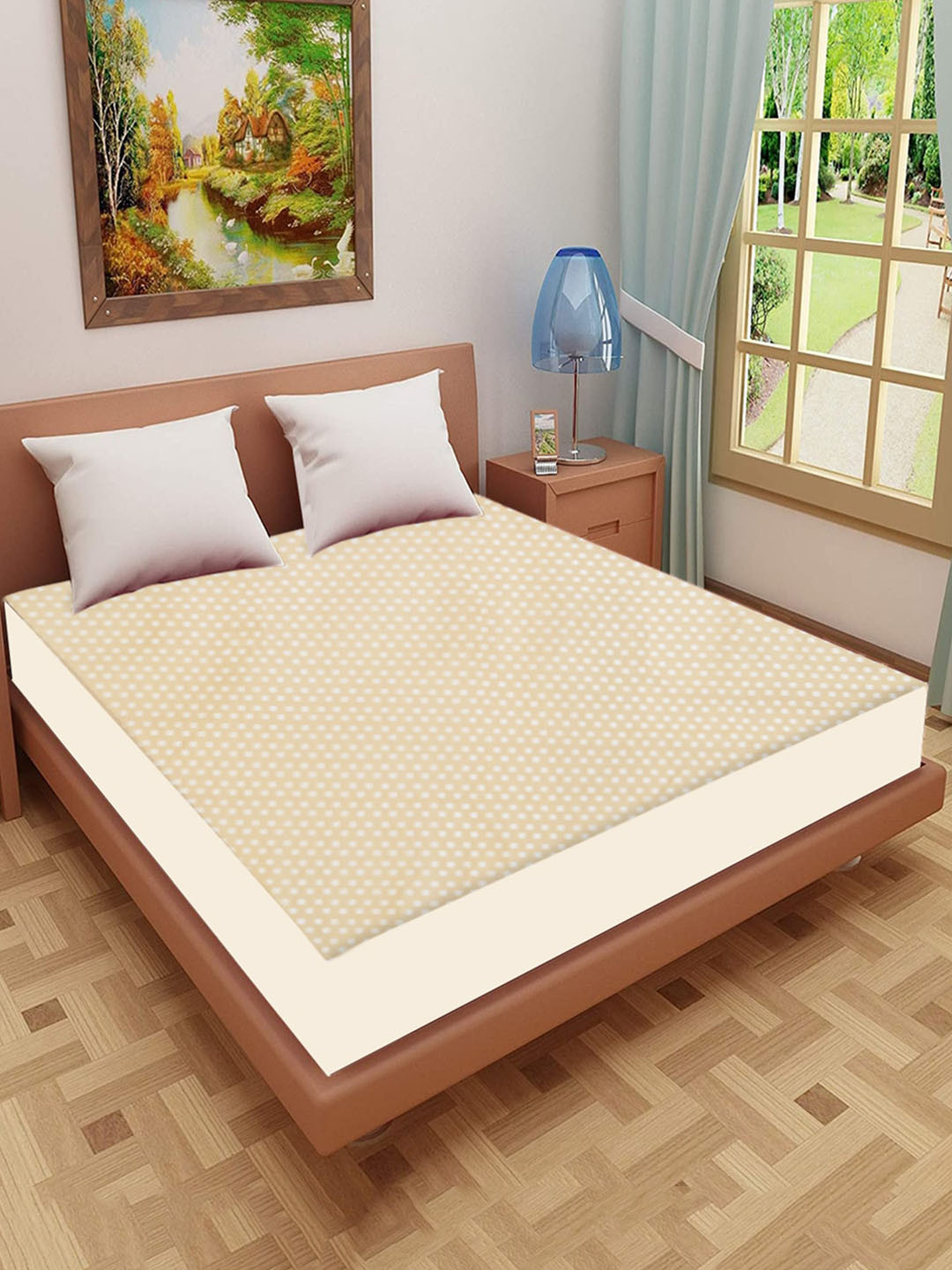 Adbeni Gold Toned Self Design 200 GSM Jacquard Cotton Smooth Waterproof Mattress Protector
Adbeni Gold Toned Self Design 200 GSM Jacquard Cotton Smooth Waterproof Mattress Protector
