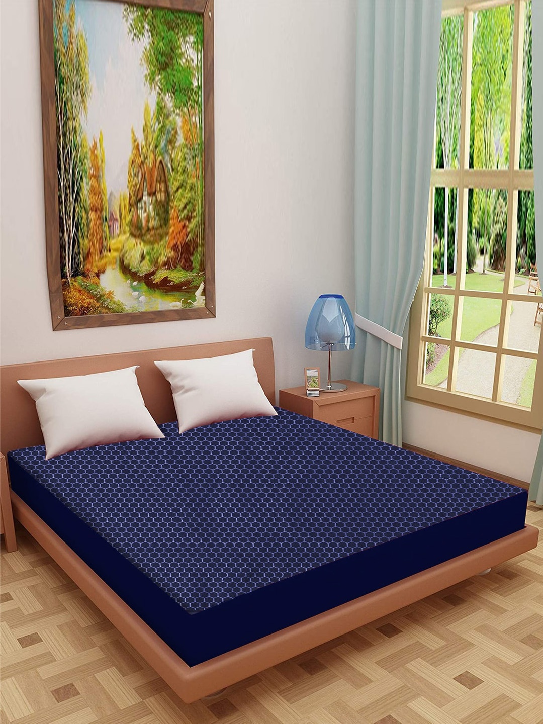 Adbeni Blue Self Design 200 GSM Jacquard Cotton Waterproof Smooth Mattress Protector
Adbeni Blue Self Design 200 GSM Jacquard Cotton Waterproof Smooth Mattress Protector
