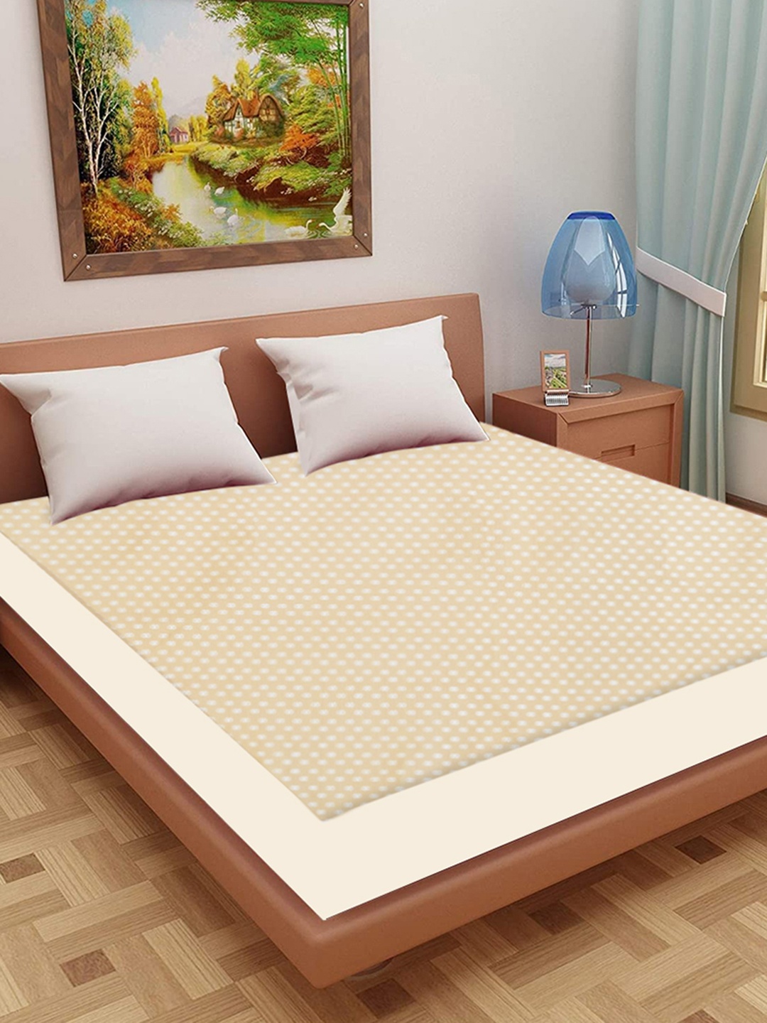 Adbeni Beige 200 GSM Self Design Jacquard Cotton Waterproof Smooth Mattress Protector
Adbeni Beige 200 GSM Self Design Jacquard Cotton Waterproof Smooth Mattress Protector