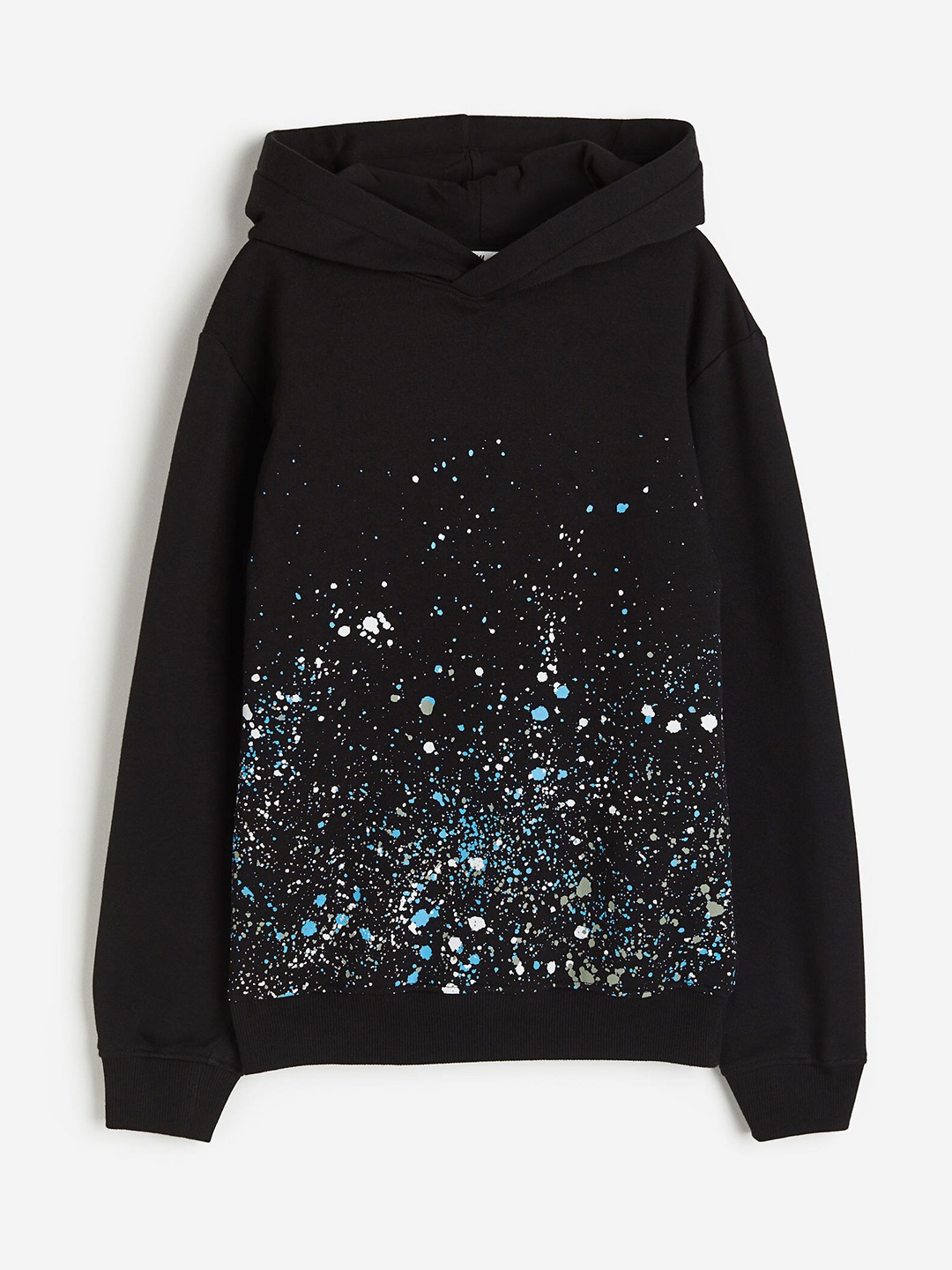 H&M Boys Printed Hoodie, Black