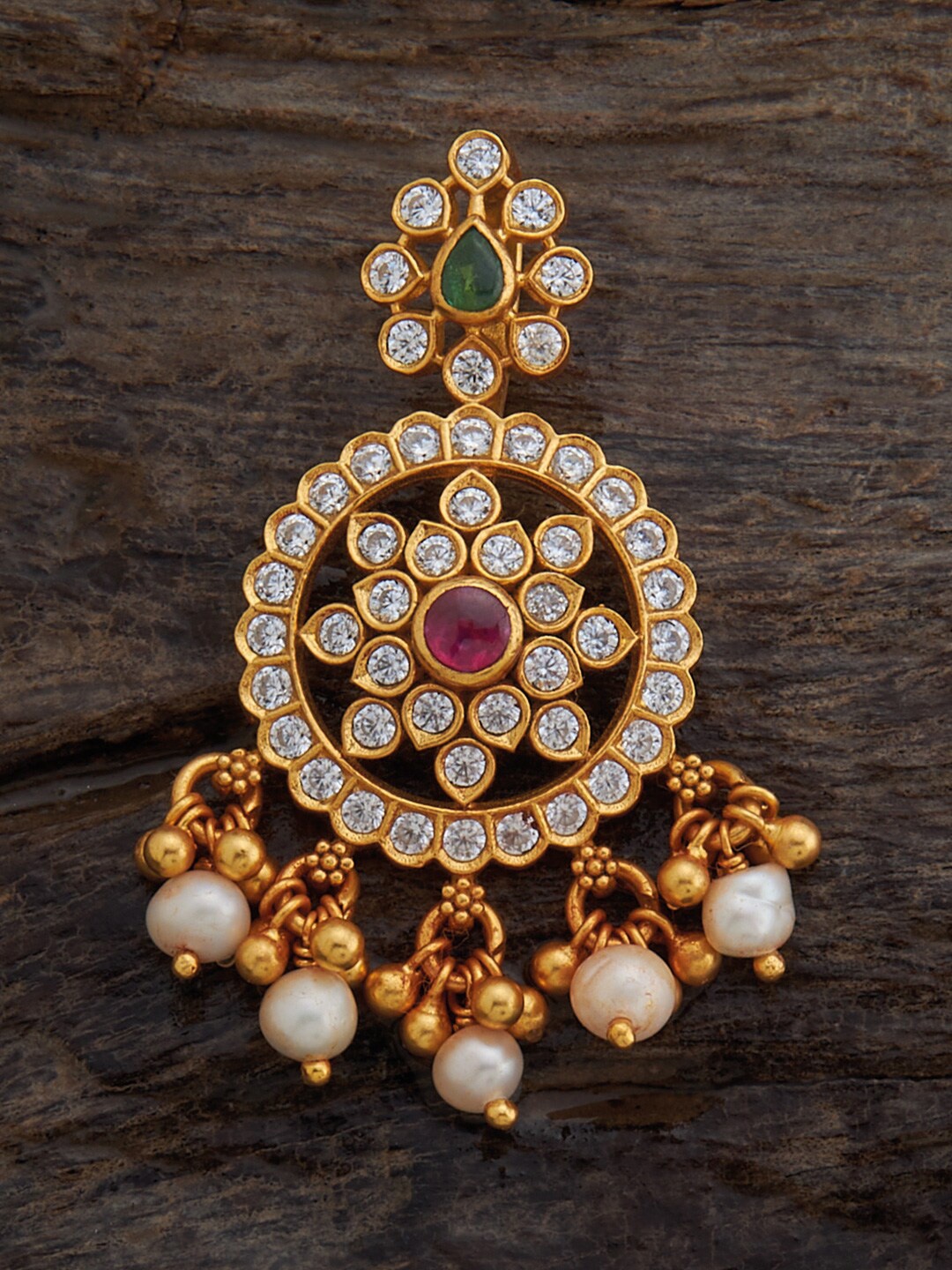 Kushal's Fashion Jewellery 92.5 Pure Silver Gold-plated Stone-studded Temple Pendant
Kushal's Fashion Jewellery 92.5 Pure Silver Gold-plated Stone-studded Temple Pendant
