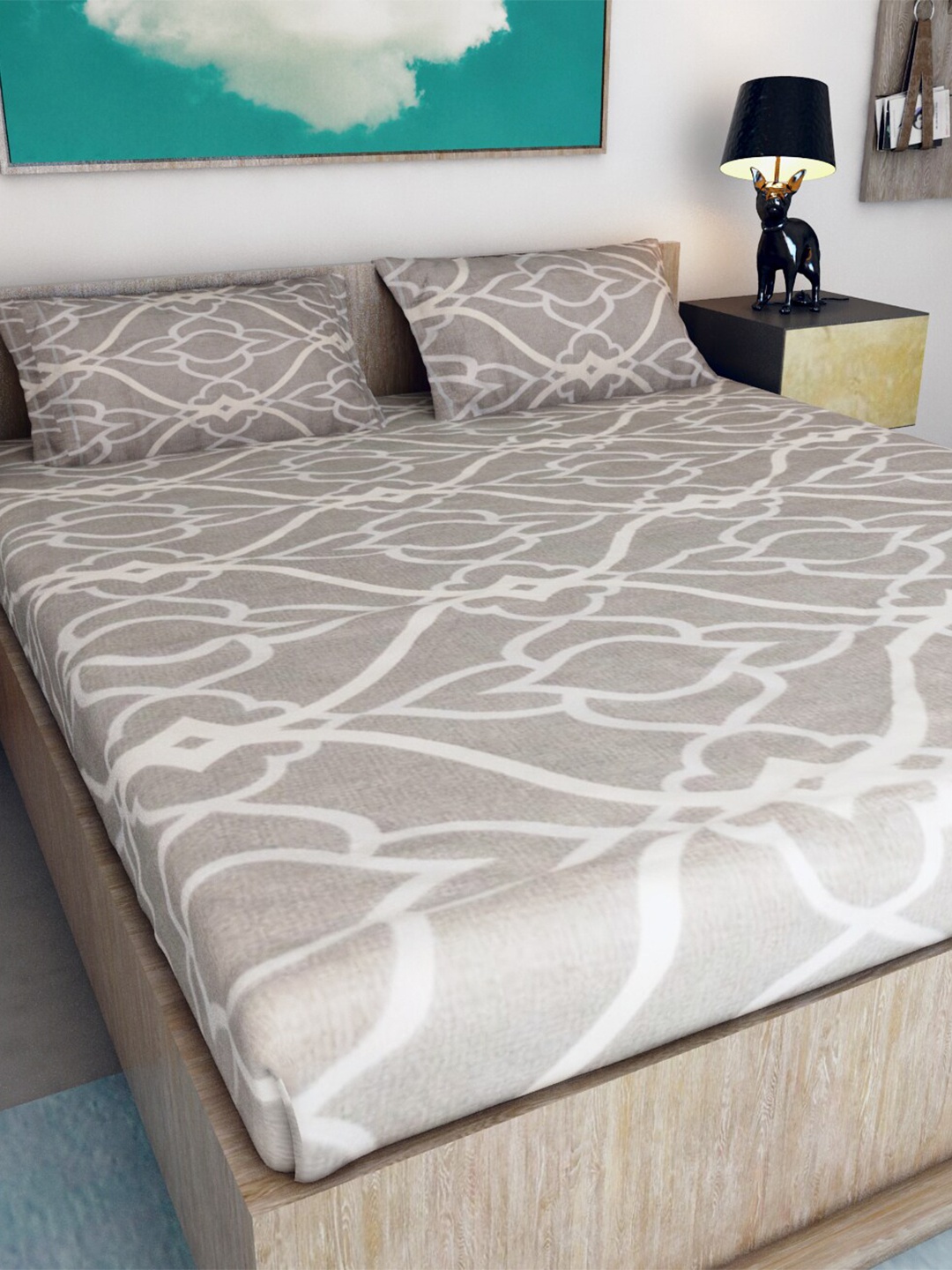 Athom Living Coral & Reef Beige & White Printed 144 TC King Bedsheet with 2 Pillow Covers
Athom Living Coral & Reef Beige & White Printed 144 TC King Bedsheet with 2 Pillow Covers