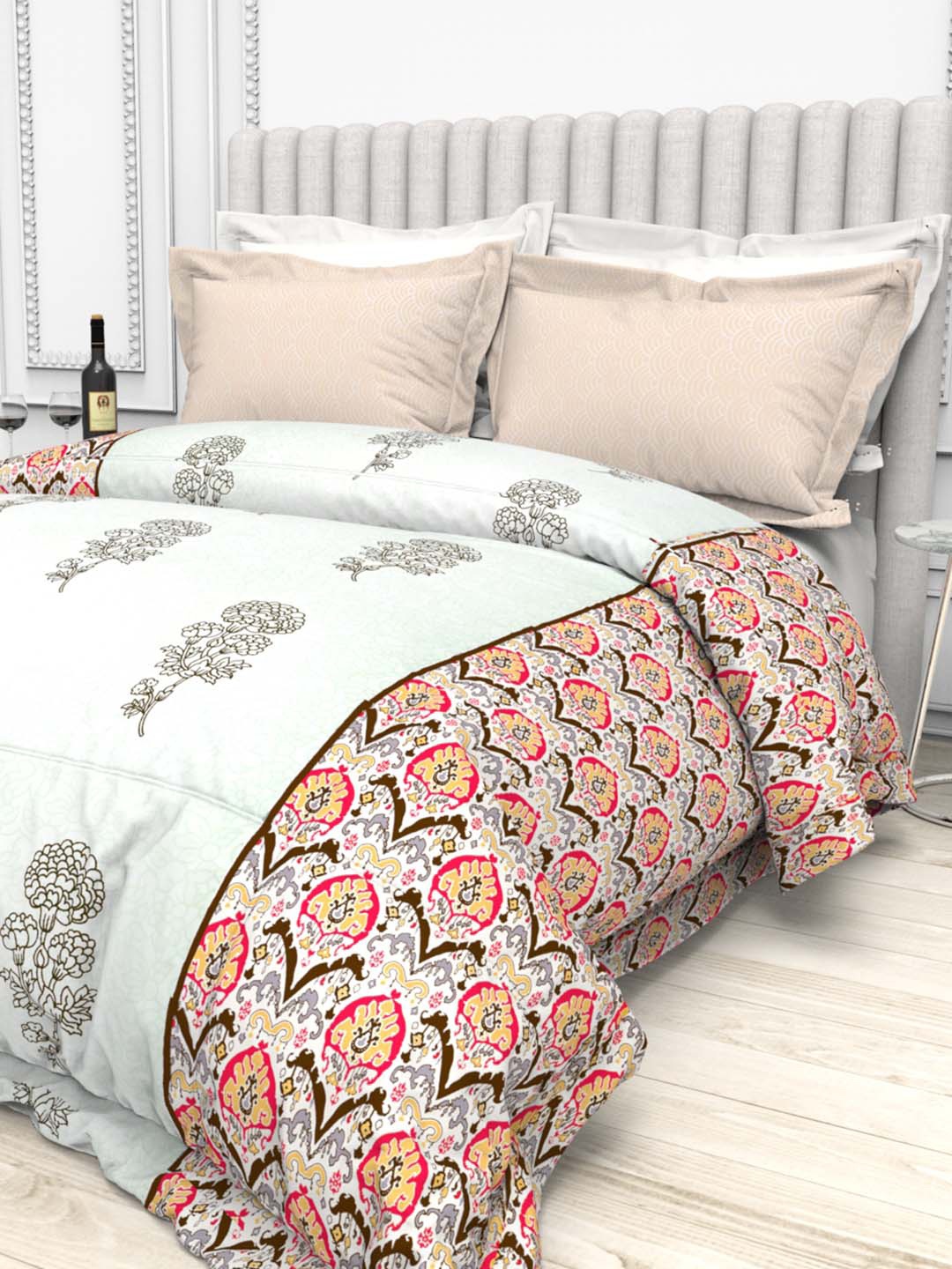 THE WHITE MOSS Bed In A Bag White Floral Cotton 220 TC Queen Bedsheet & 2 Pillow Covers
THE WHITE MOSS Bed In A Bag White Floral Cotton 220 TC Queen Bedsheet & 2 Pillow Covers