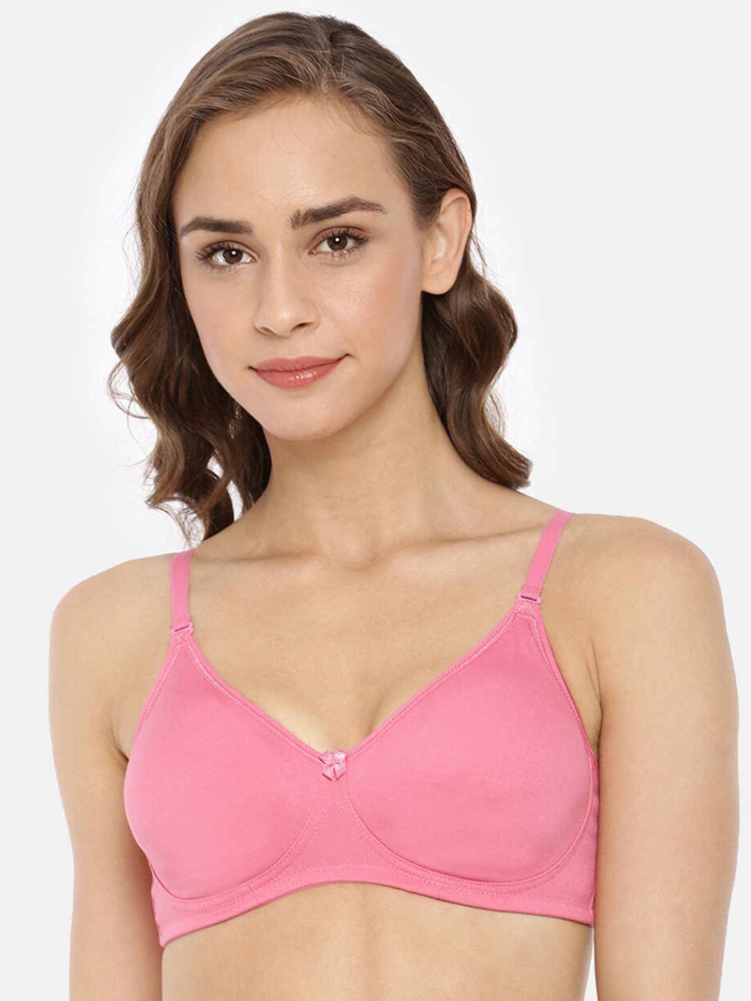 Macrowoman W-Series Non Padded Medium Coverage Cotton Everyday Bra With All Day Comfort, Pink
Macrowoman W-Series Non Padded Medium Coverage Cotton Everyday Bra With All Day Comfort, Pink