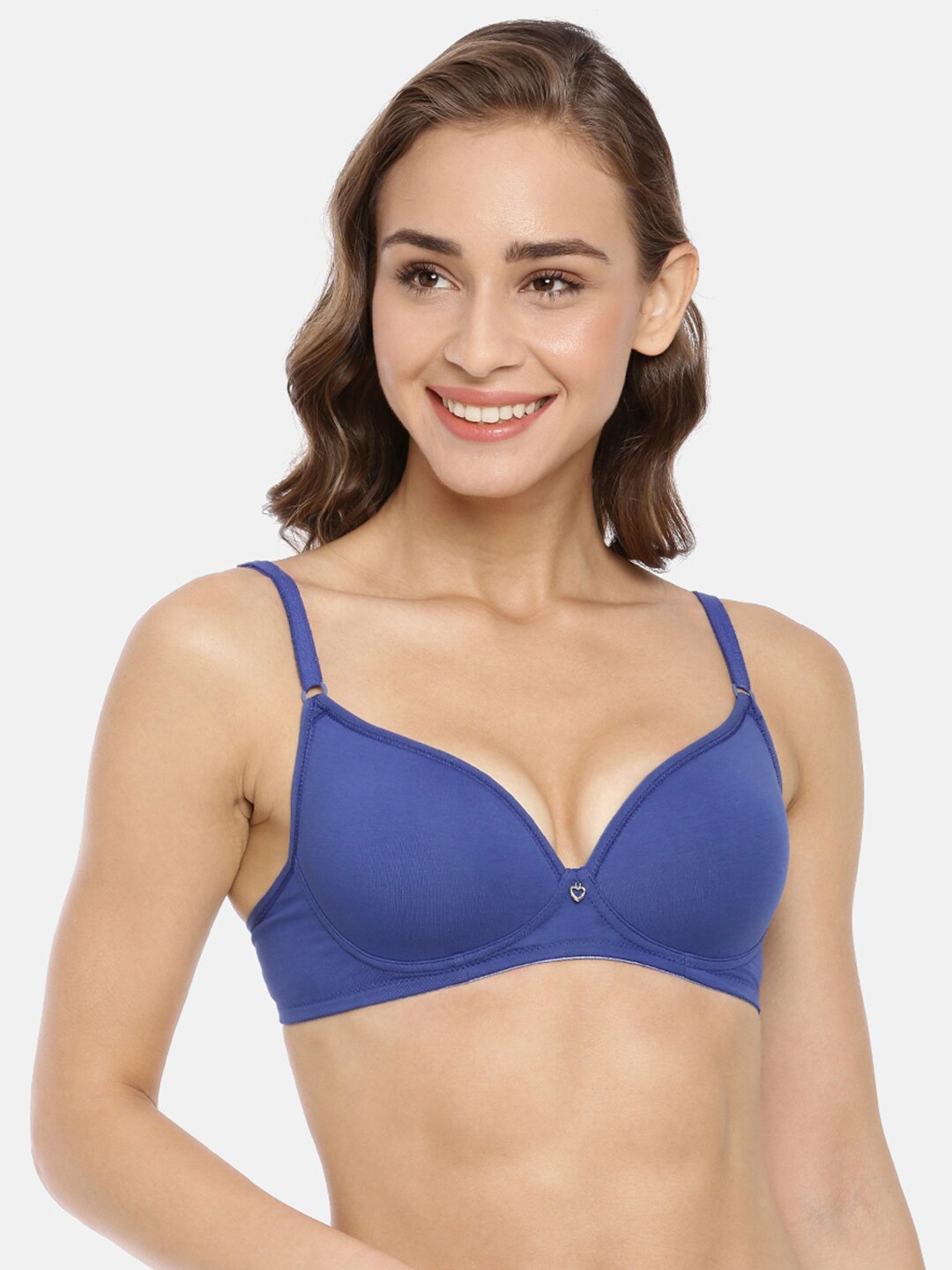 Macrowoman W-Series Half Coverage Lightly Padded All Day Comfort Cotton T-Shirt Bra, Blue
Macrowoman W-Series Half Coverage Lightly Padded All Day Comfort Cotton T-Shirt Bra, Blue