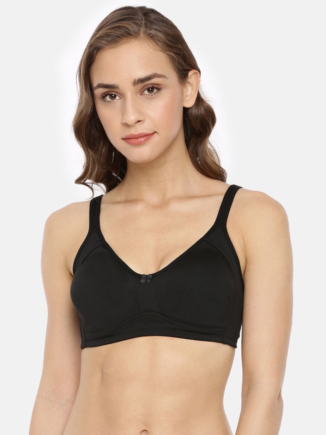 Macrowoman W-Series Non Padded Medium Coverage Cotton Everyday Bra With All Day Comfort, Black
Macrowoman W-Series Non Padded Medium Coverage Cotton Everyday Bra With All Day Comfort, Black