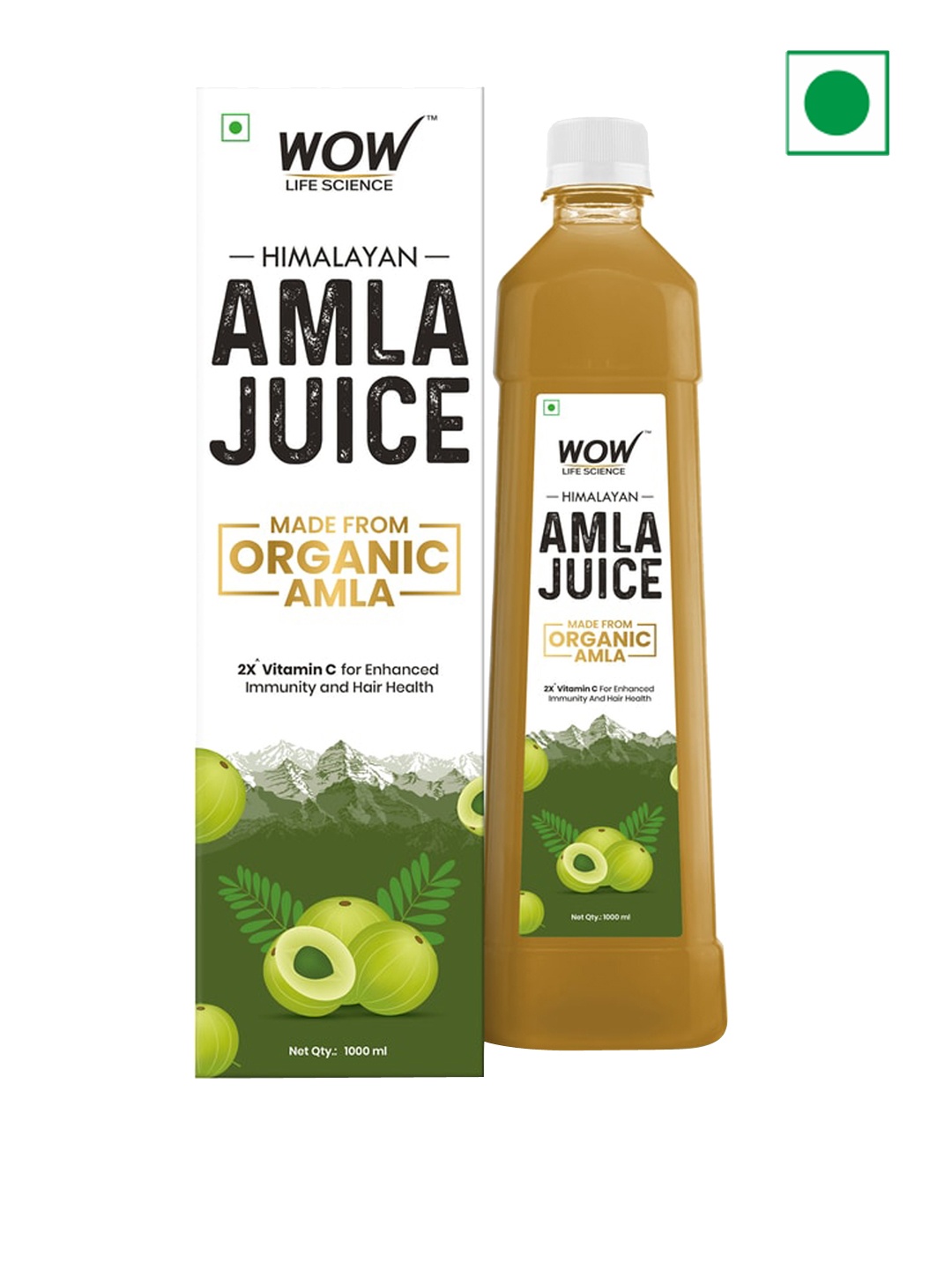 WOW Life Science Himalayan Amla Juice for Enhanced Immunity & Hair Health - 1L, Beige
WOW Life Science Himalayan Amla Juice for Enhanced Immunity & Hair Health - 1L, Beige