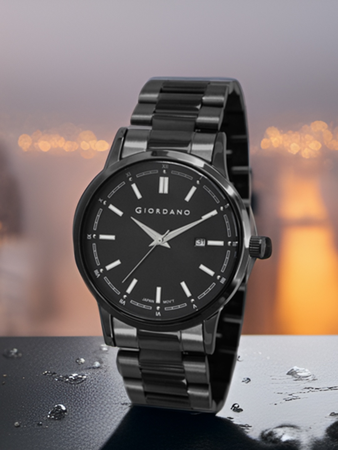 GIORDANO Men Dial & Stainless Steel Bracelet Style Straps Analogue Watch GZ-50094-22, Black
GIORDANO Men Dial & Stainless Steel Bracelet Style Straps Analogue Watch GZ-50094-22, Black