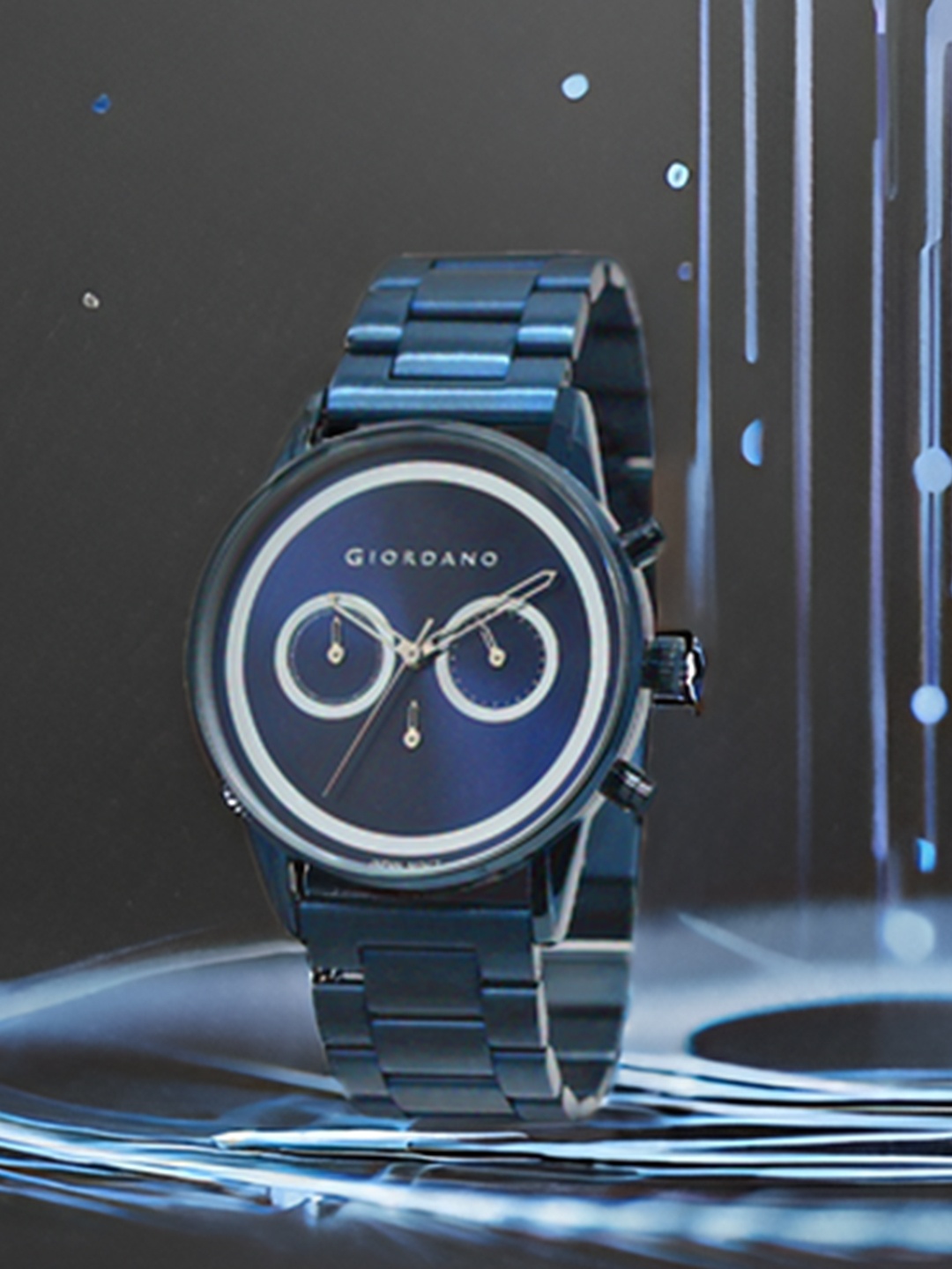 GIORDANO Men Water Resistant Reset Time Bracelet Style Straps Analogue Watch GZ-50087-22, Blue
GIORDANO Men Water Resistant Reset Time Bracelet Style Straps Analogue Watch GZ-50087-22, Blue